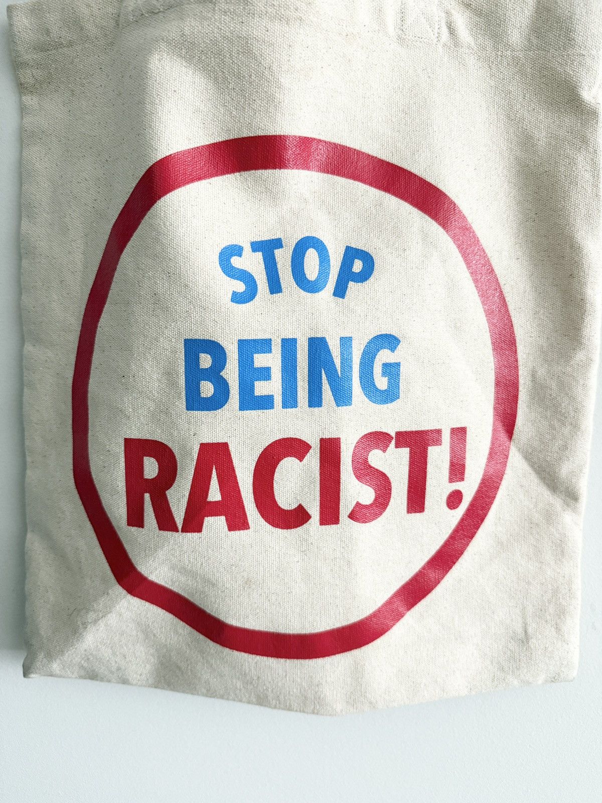 Gallery Dept. STEAL! Gallery Dept. Stop Being Racist Tote Bag Size ONE SIZE - 3 Thumbnail