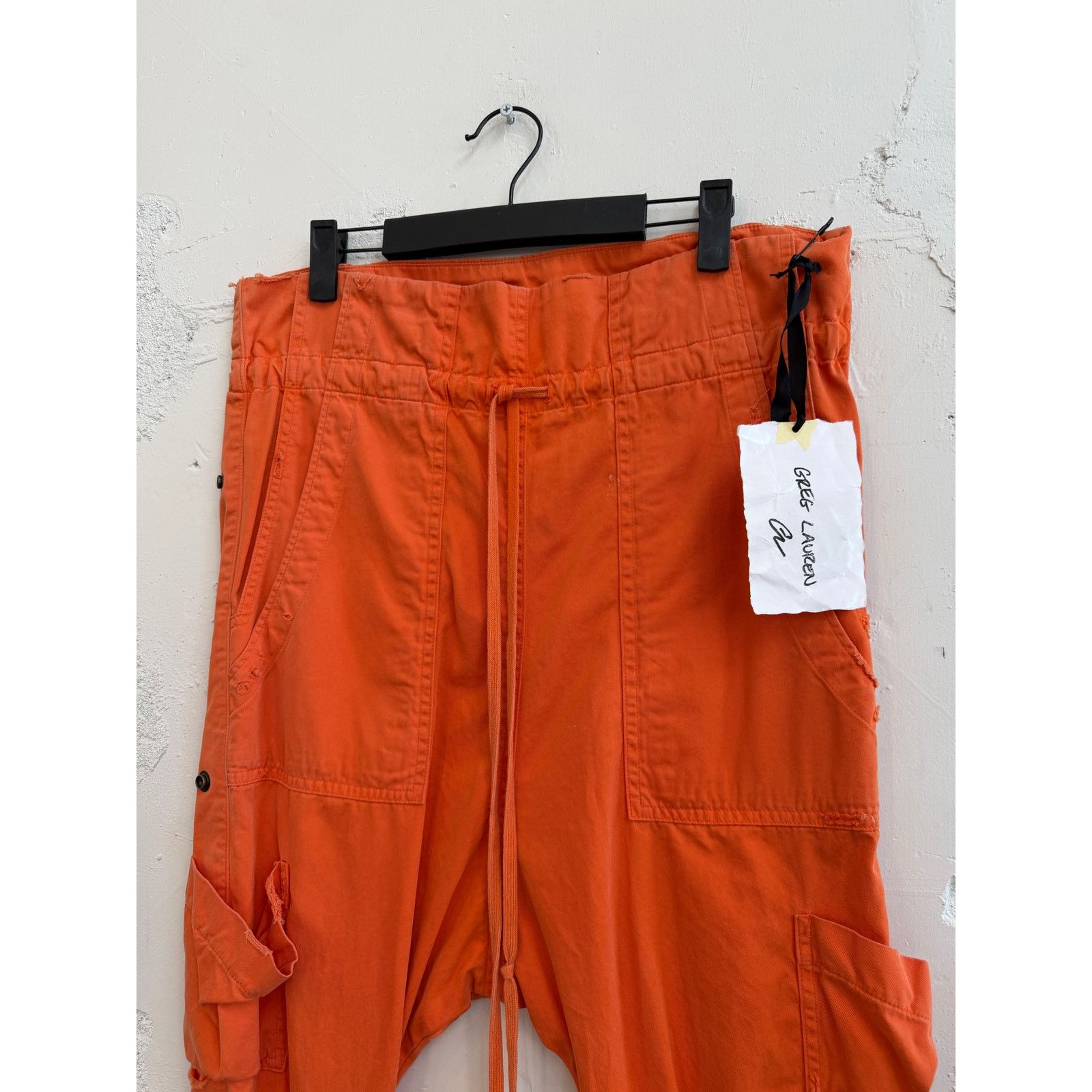 Greg Lauren Greg Lauren SAMPLE Orange Drop Lounge Cropped Pants Size US 32 / EU 48 - 3 Thumbnail