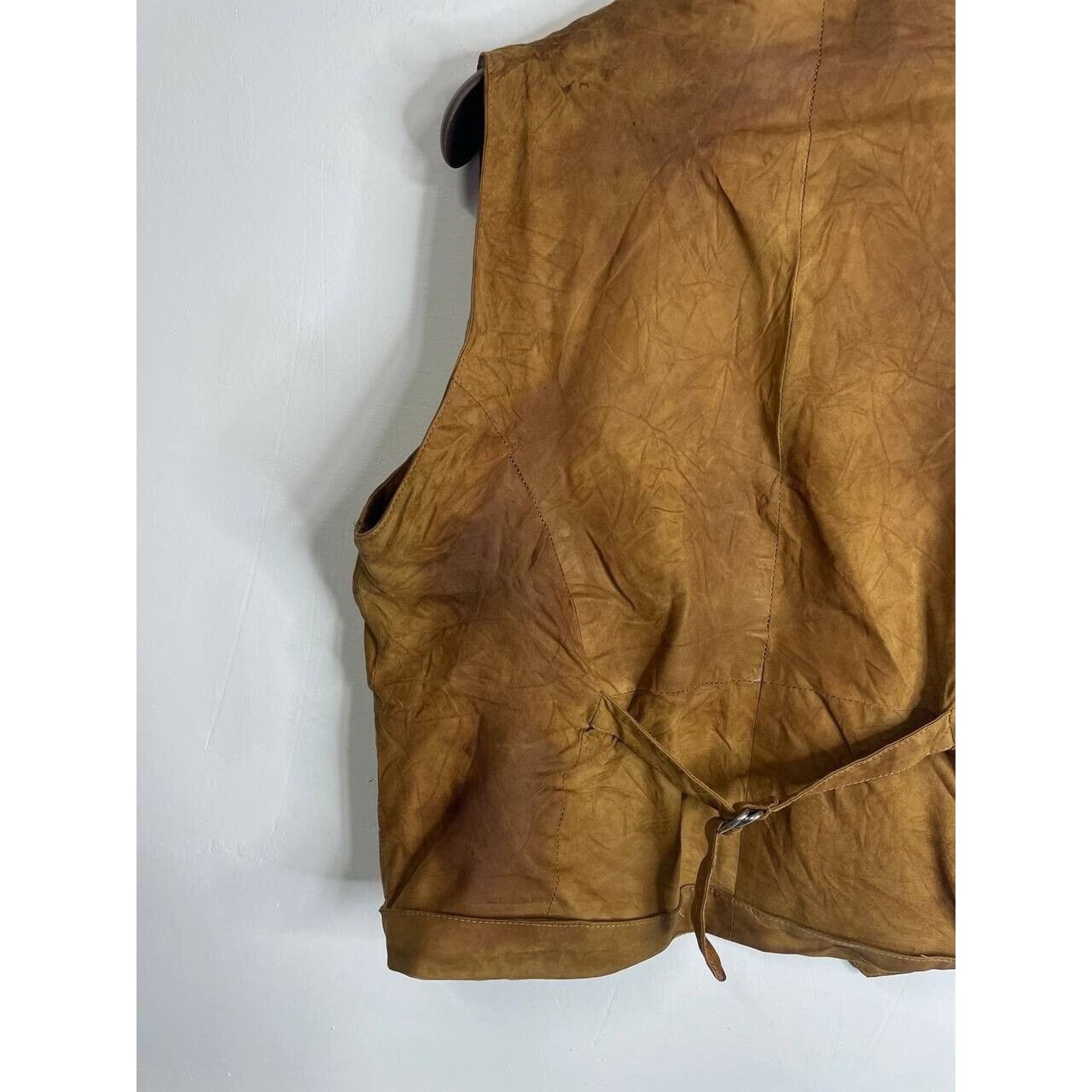 Vintage Men’s Vintage Suede Leather Vest Western Cowboy Waistcoat Size US M / EU 48-50 / 2 - 6 Thumbnail