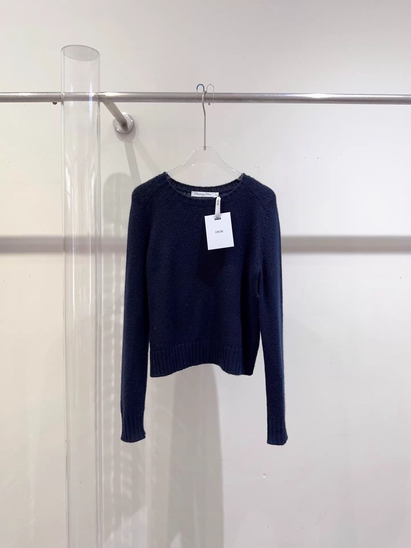 Dior Dior Navy Blue 100% Cashmere Sweater F34 (New) Size XS / US 0-2 / IT 36-38 - 1 Thumbnail