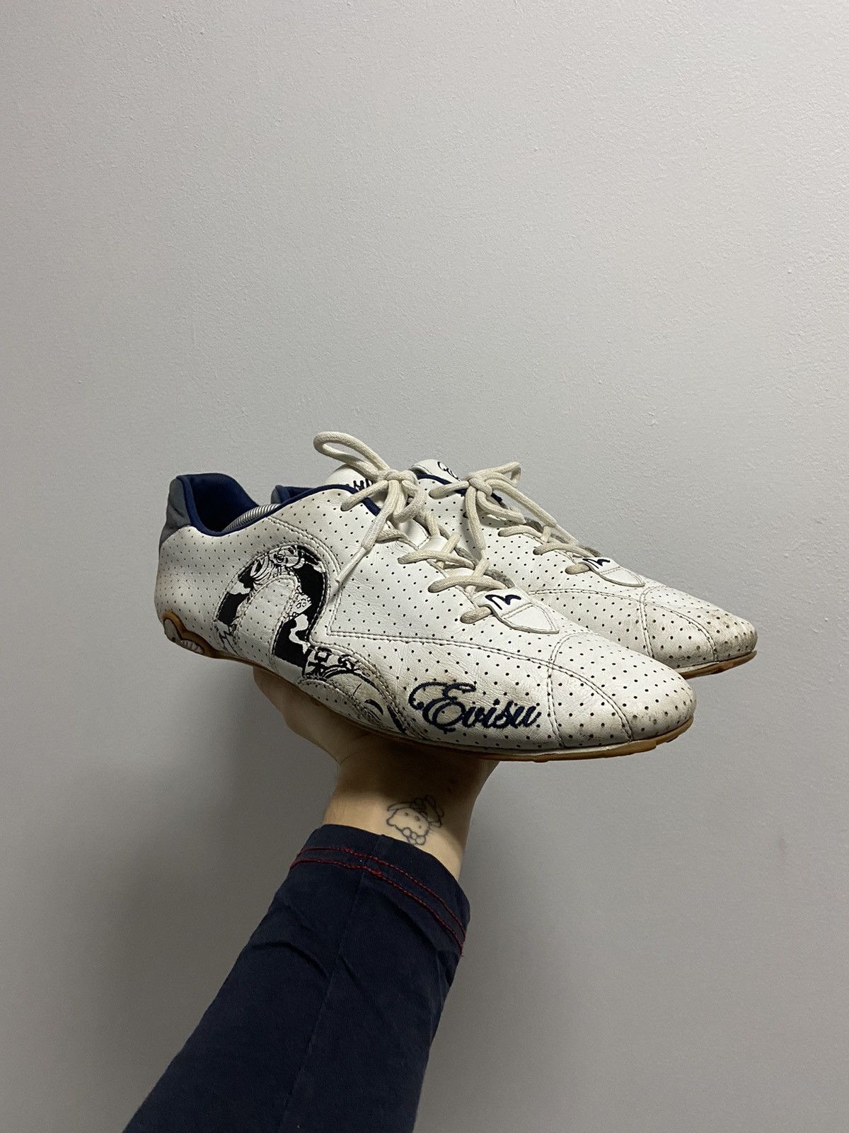 Evisu × Vintage Evisu big seagull logo sneakers vintage Size US 14 / EU 47 - 1 Thumbnail