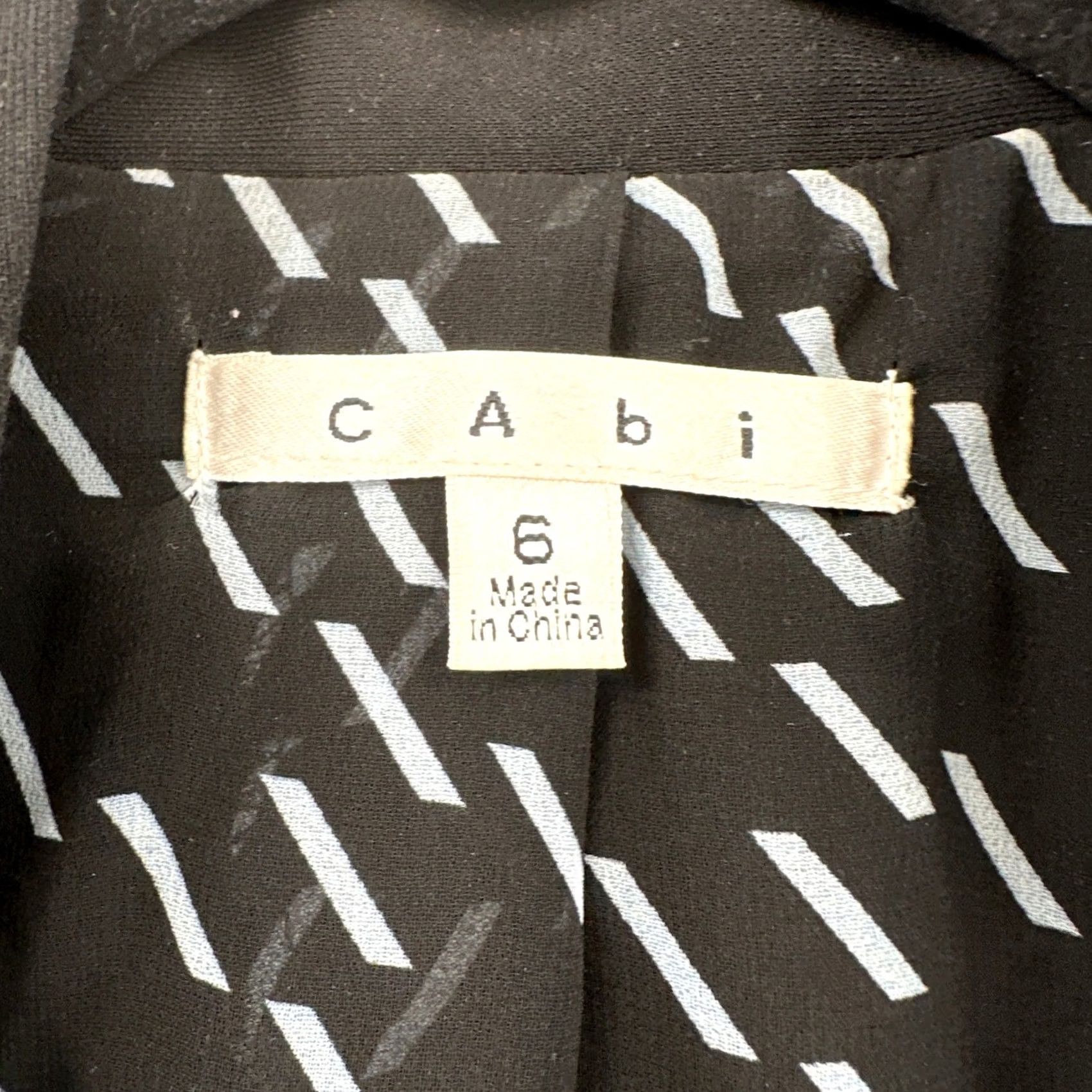 Vintage Cabi 717 Black Single Button Blazer Jacket Womens 6 Career Workwear Dressy Blazer Size M / US 6-8 / IT 42-44 - 3 Thumbnail