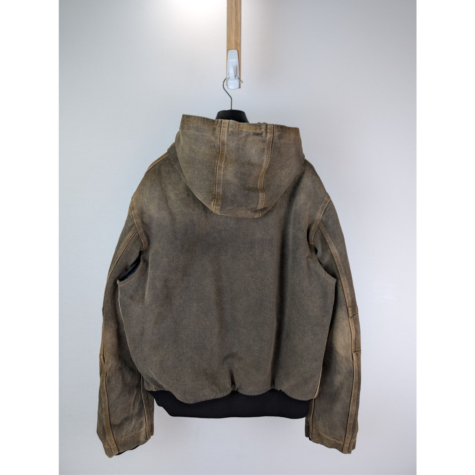 Maison Margiela o1rshd1 MM6 Hooded Hoodie Denim Jacket in Brown Size US M / EU 48-50 / 2 - 9 Thumbnail