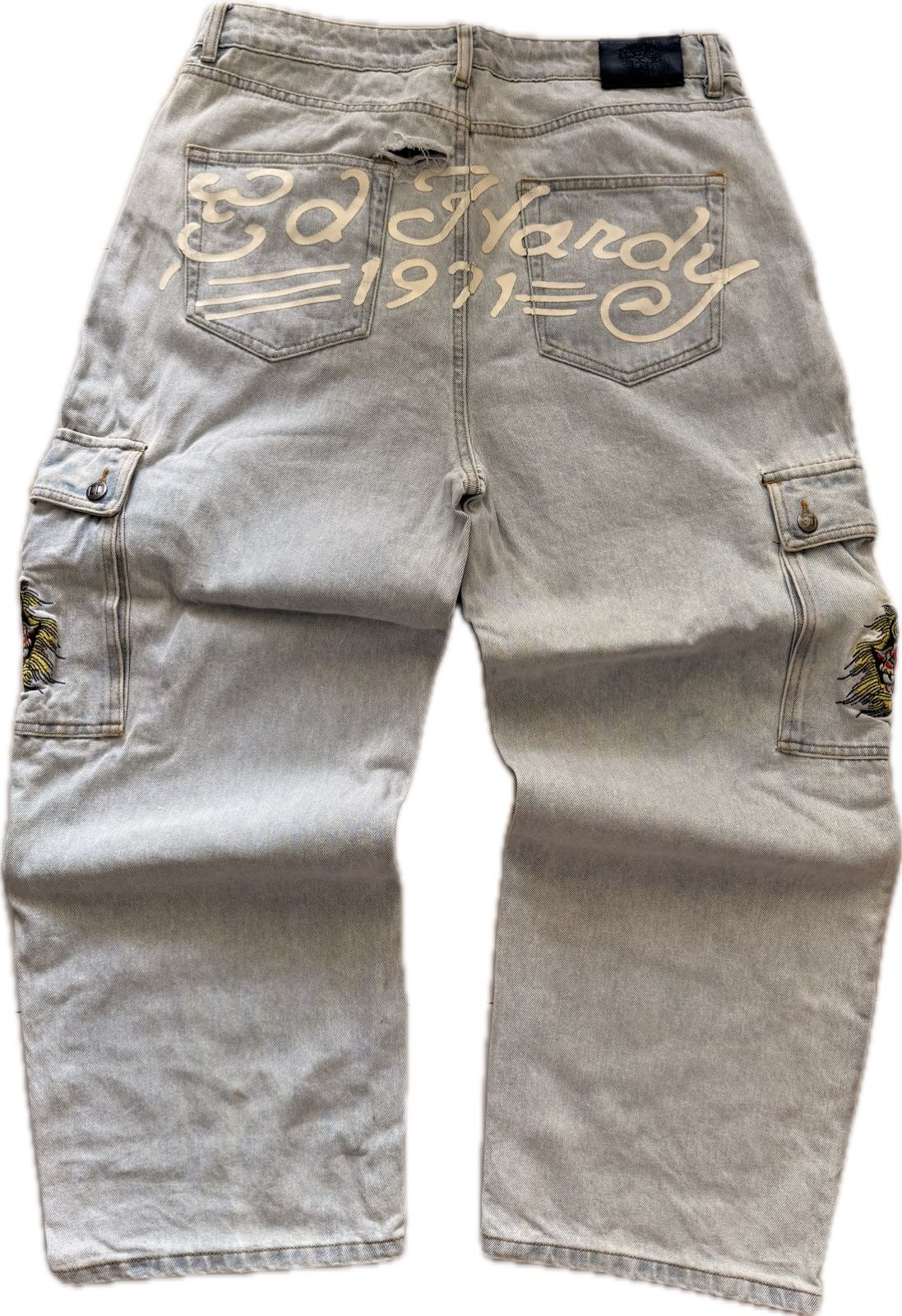 Ed Hardy Vintage Ed Hardy Cargo Jeans Size US 32 / EU 48 - 2 Thumbnail