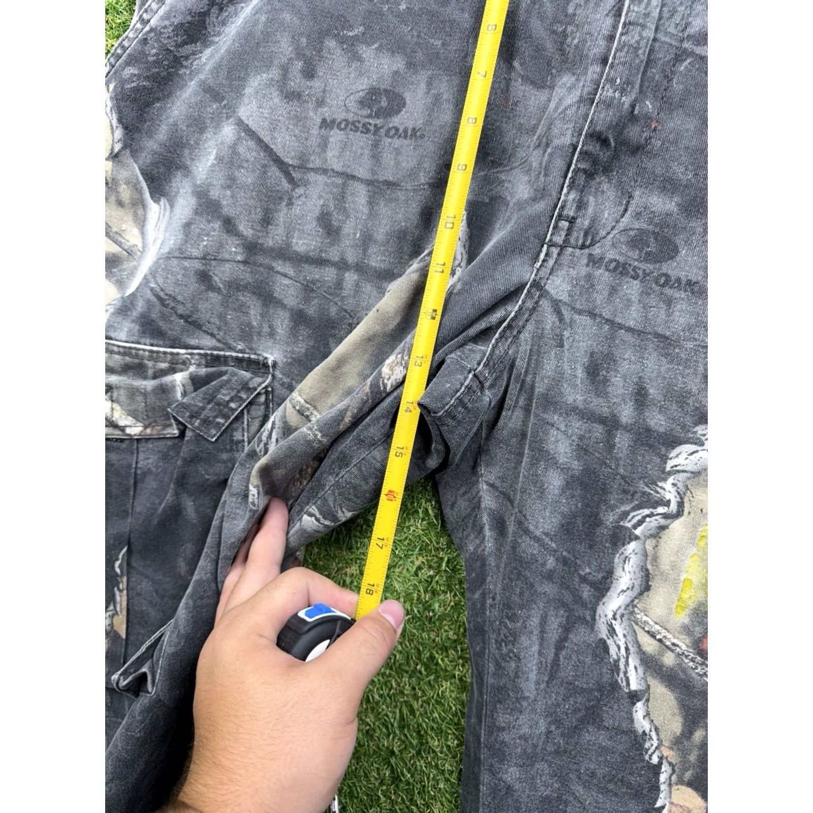 Vintage VINTAGE Mossy Oak Camouflage Jeans Mens 44 Denim Camouflage 90s USA Mossy Oak Straight Jeans Mens 44x31 Size US 44 / EU 60 - 7 Thumbnail
