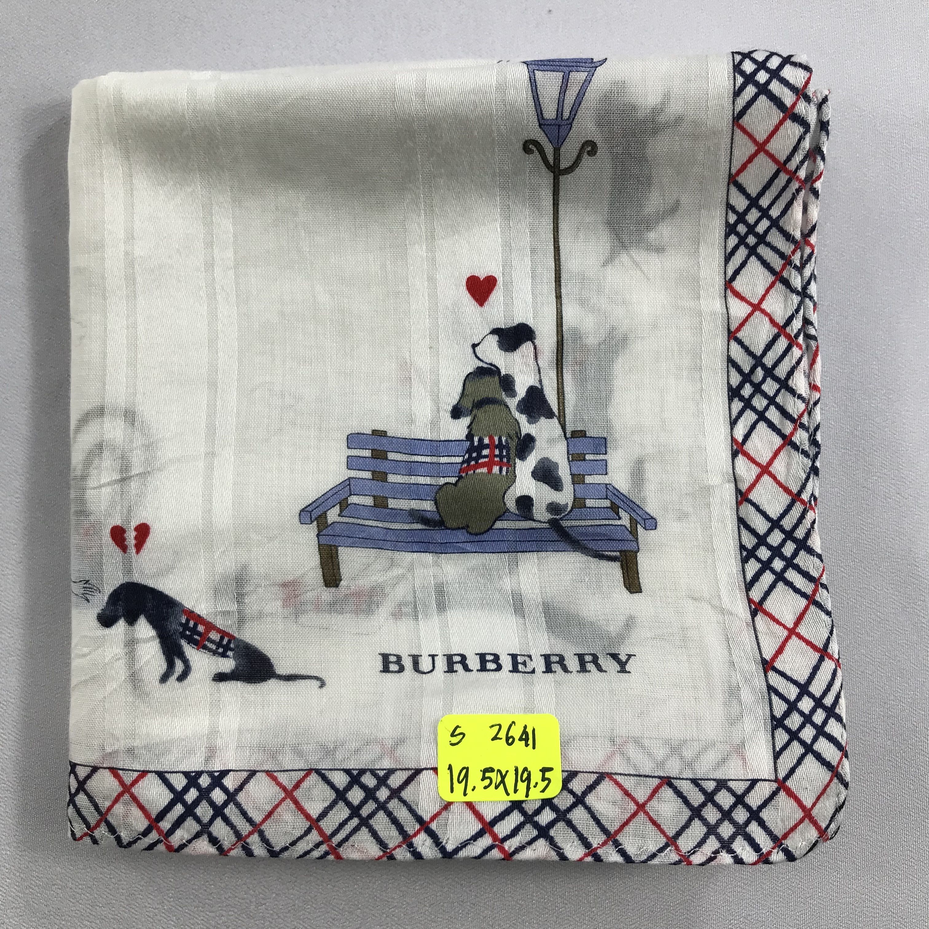 Burberry × Vintage Burberry Bandana / Handkerchief / Neckerchief - S2641 Size ONE SIZE - 5 Thumbnail