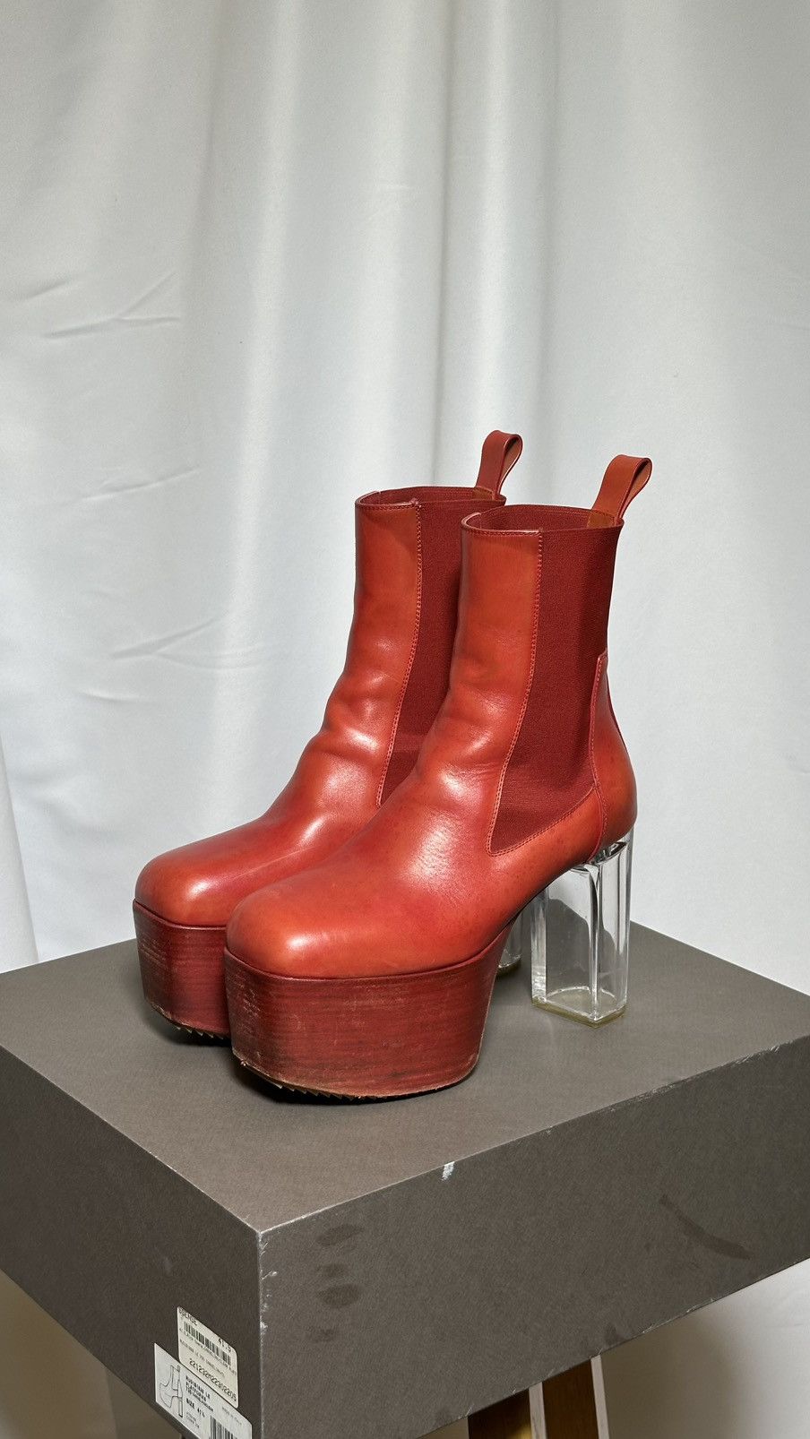 Rick Owens Rick Owens KISS platform chelsea boot (EU41.5) Size US 8.5 / EU 41-42 - 1 Thumbnail