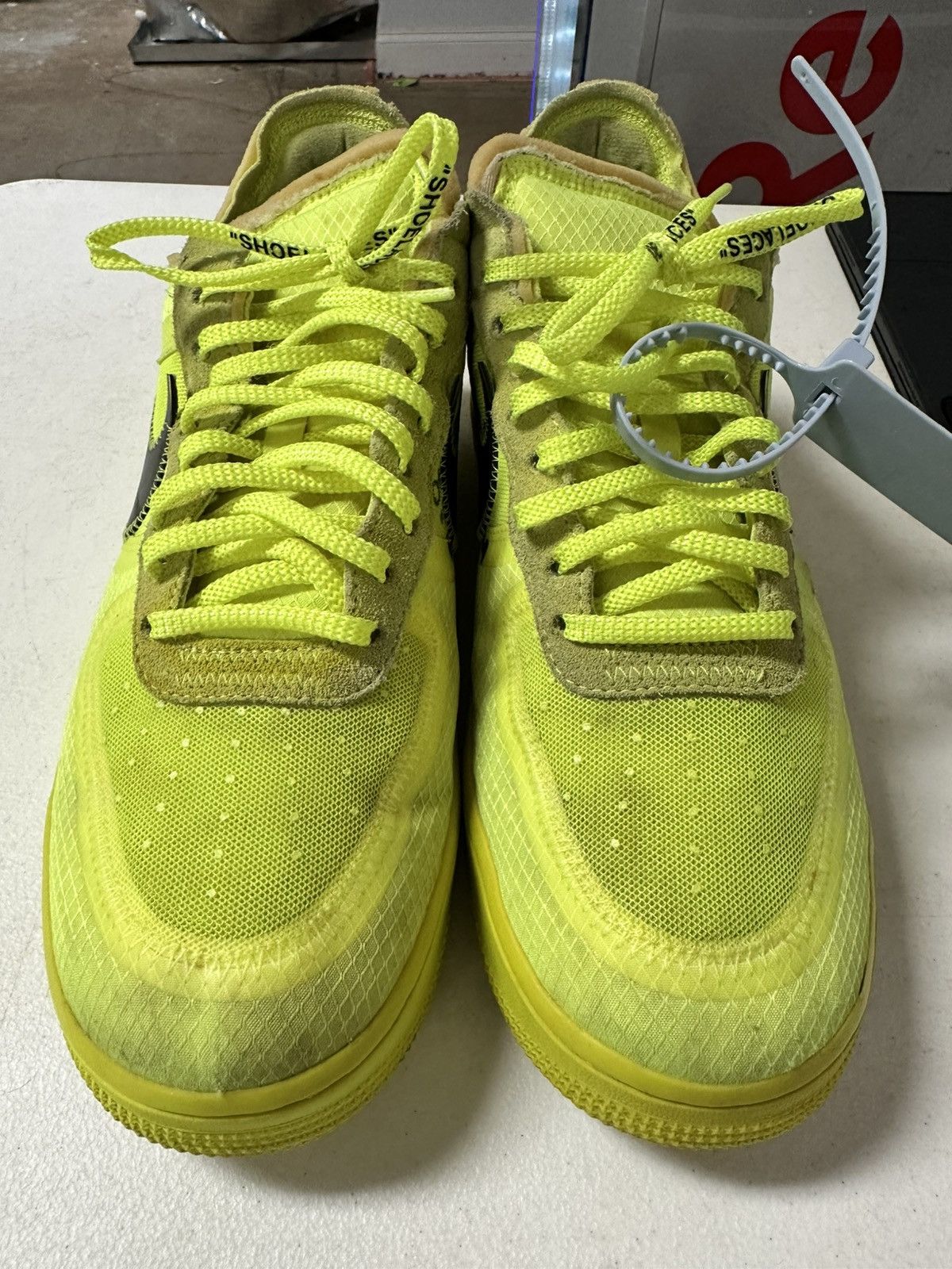 Nike × Off-White Nike airforce one offwhite volt Size US 10.5 / EU 43-44 - 3 Thumbnail