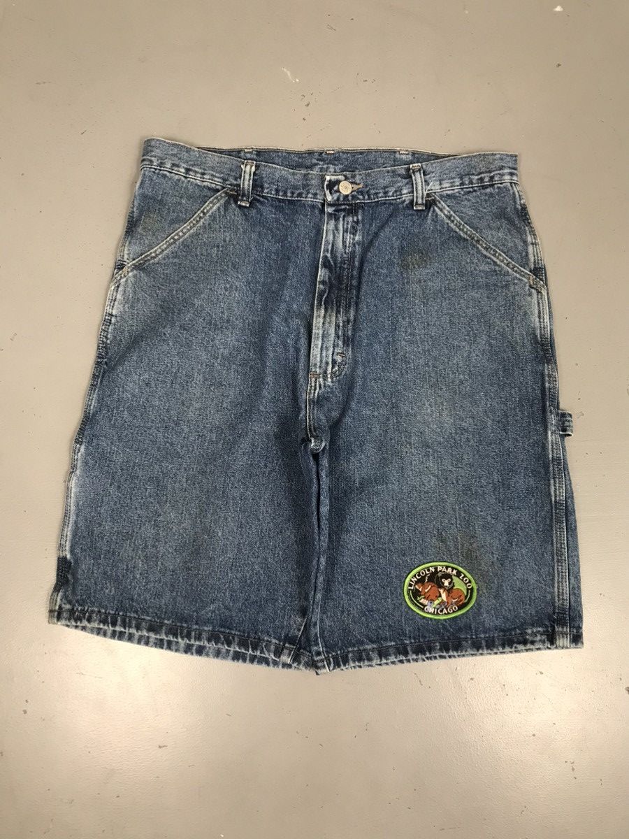Vintage × Wrangler Wrangler Carpenter Denim Jorts Size US 34 / EU 50 - 2 Thumbnail