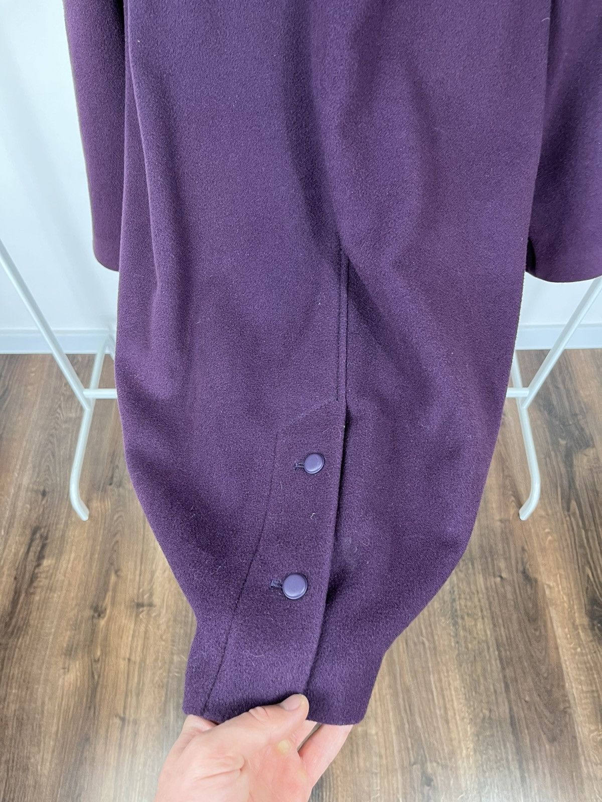 Other Cashmere Wool Coat Purple Women Made in Austria Warm Coat Size L / US 10 / IT 46 - 18 Thumbnail