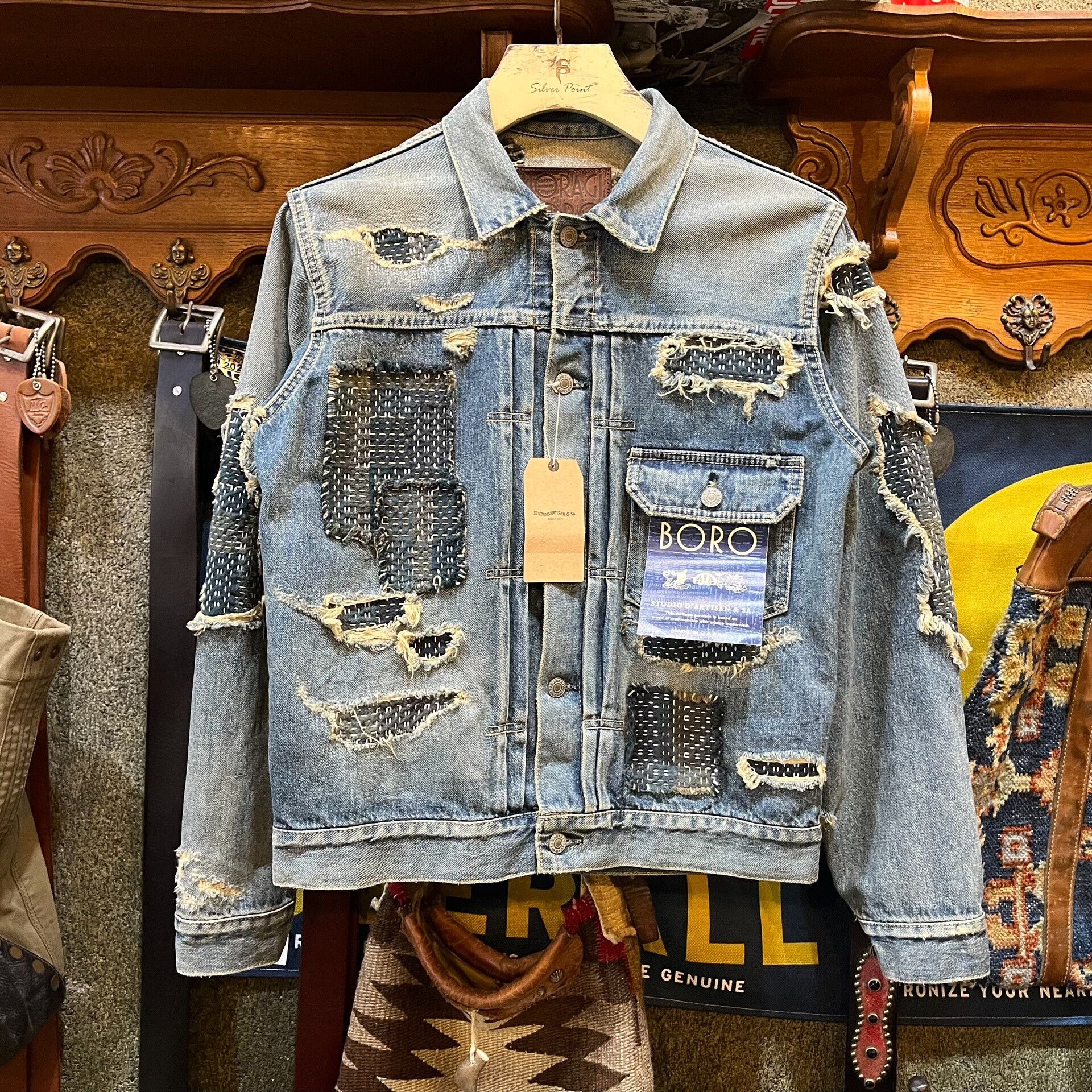 Studio D'Artisan Studio D'Artisan Distressed Denim Jacket Size US XXS / EU 40 - 1 Thumbnail