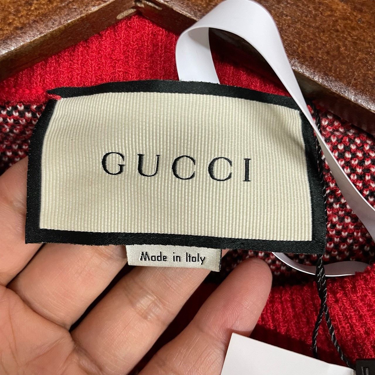 Gucci Gucci Red checkered sweater 2501-Nextarrow Size US XS / EU 42 / 0 - 5 Thumbnail