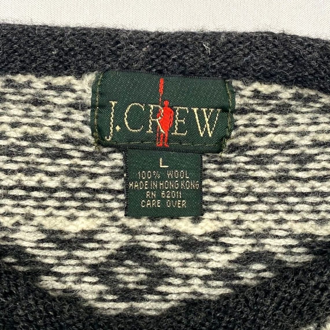 J.Crew VINTAGE J.Crew Oarsmen Nordic Wool Sweater Pullover Large Fair Isle Size US L / EU 52-54 / 3 - 3 Thumbnail