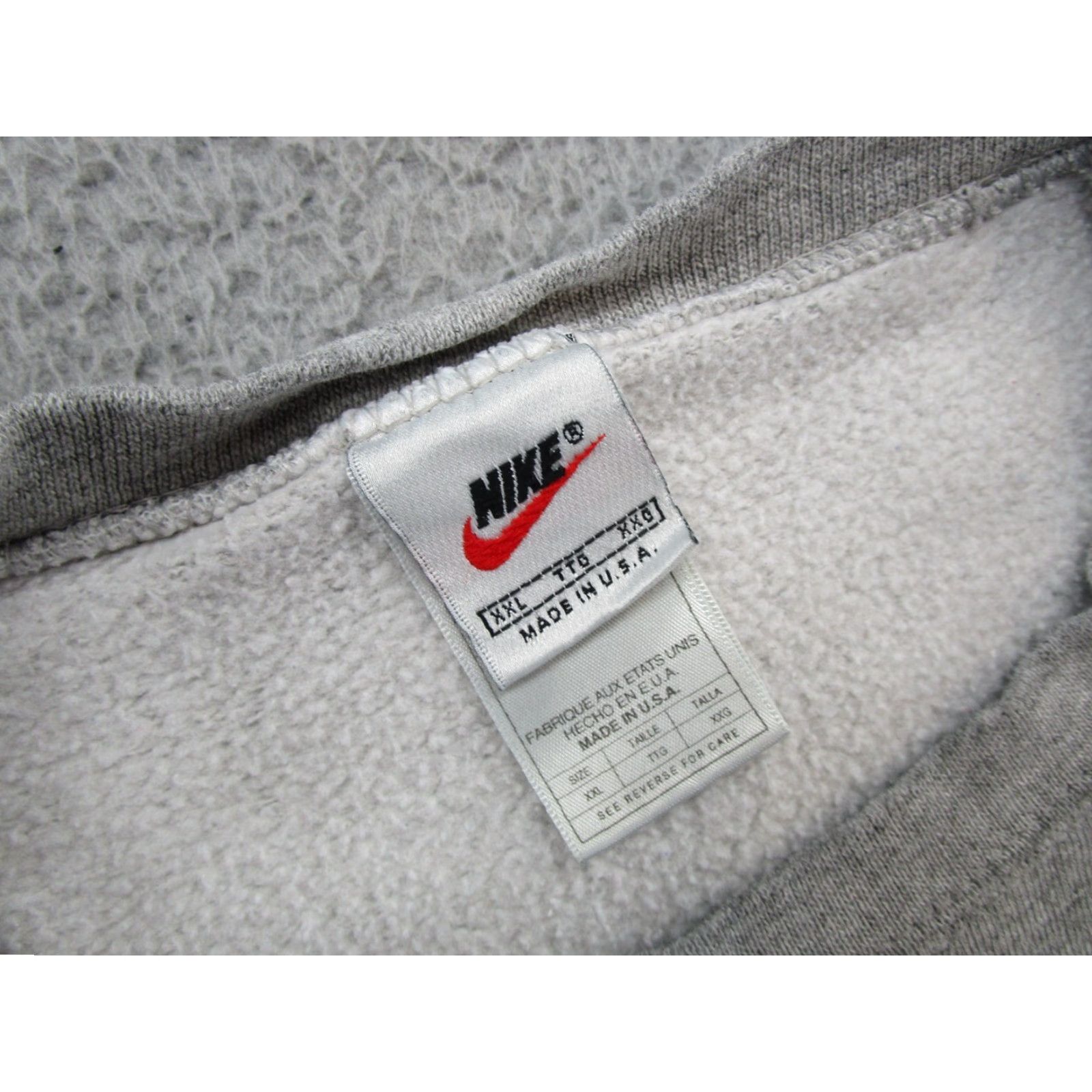 Nike VINTAGE Nike White Tag Embroidered Swoosh Gray Sweatshirt 2XL USA Made Men Pullover Hoodie Embroidered Sweatshirt Gray USA Mens 2XL Size US XXL / EU 58 / 5 - 3 Thumbnail
