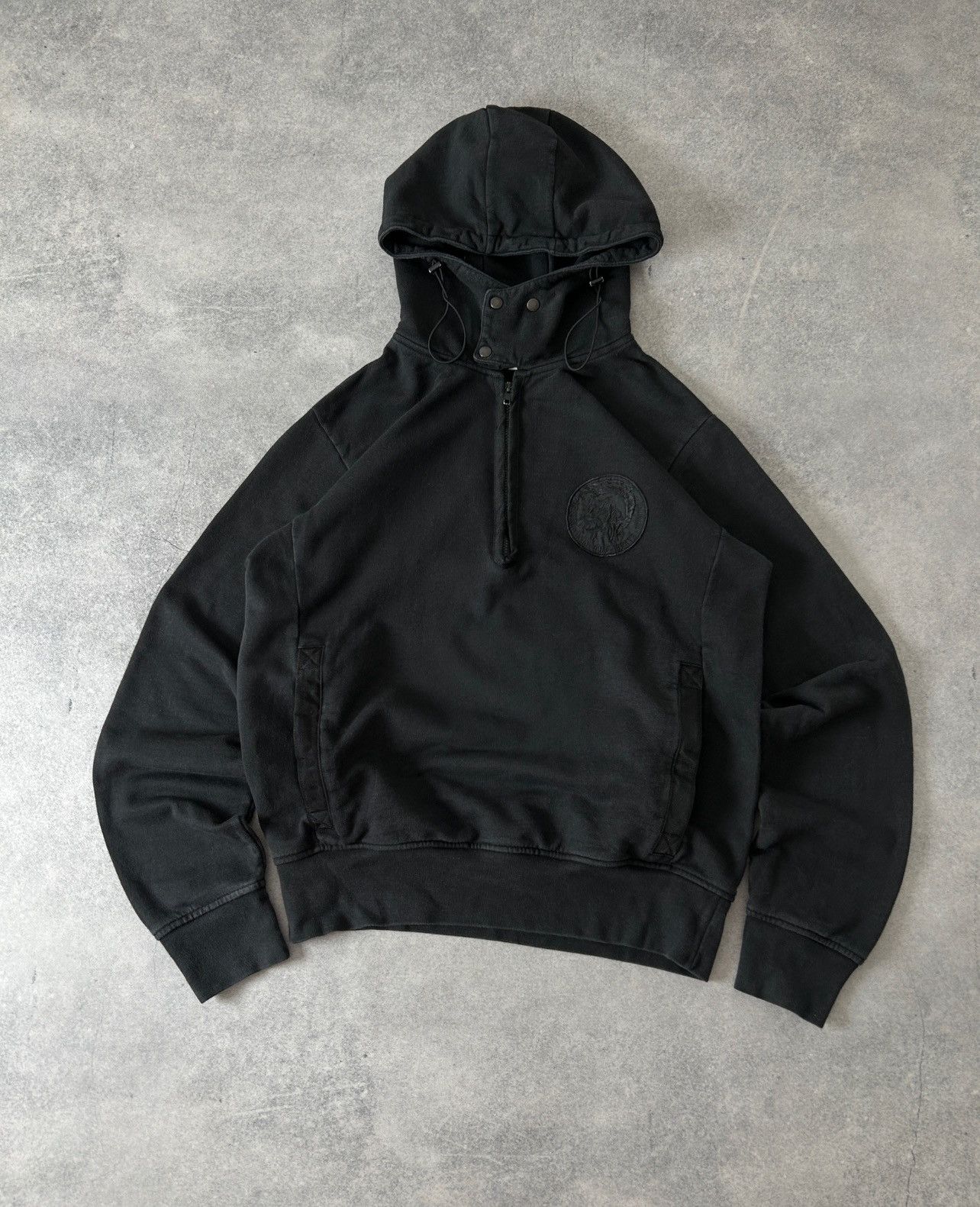 Diesel Black Gold Diesel black&gold black ninja black hoodies mens rare Size US XL / EU 56 / 4 - 2 Thumbnail