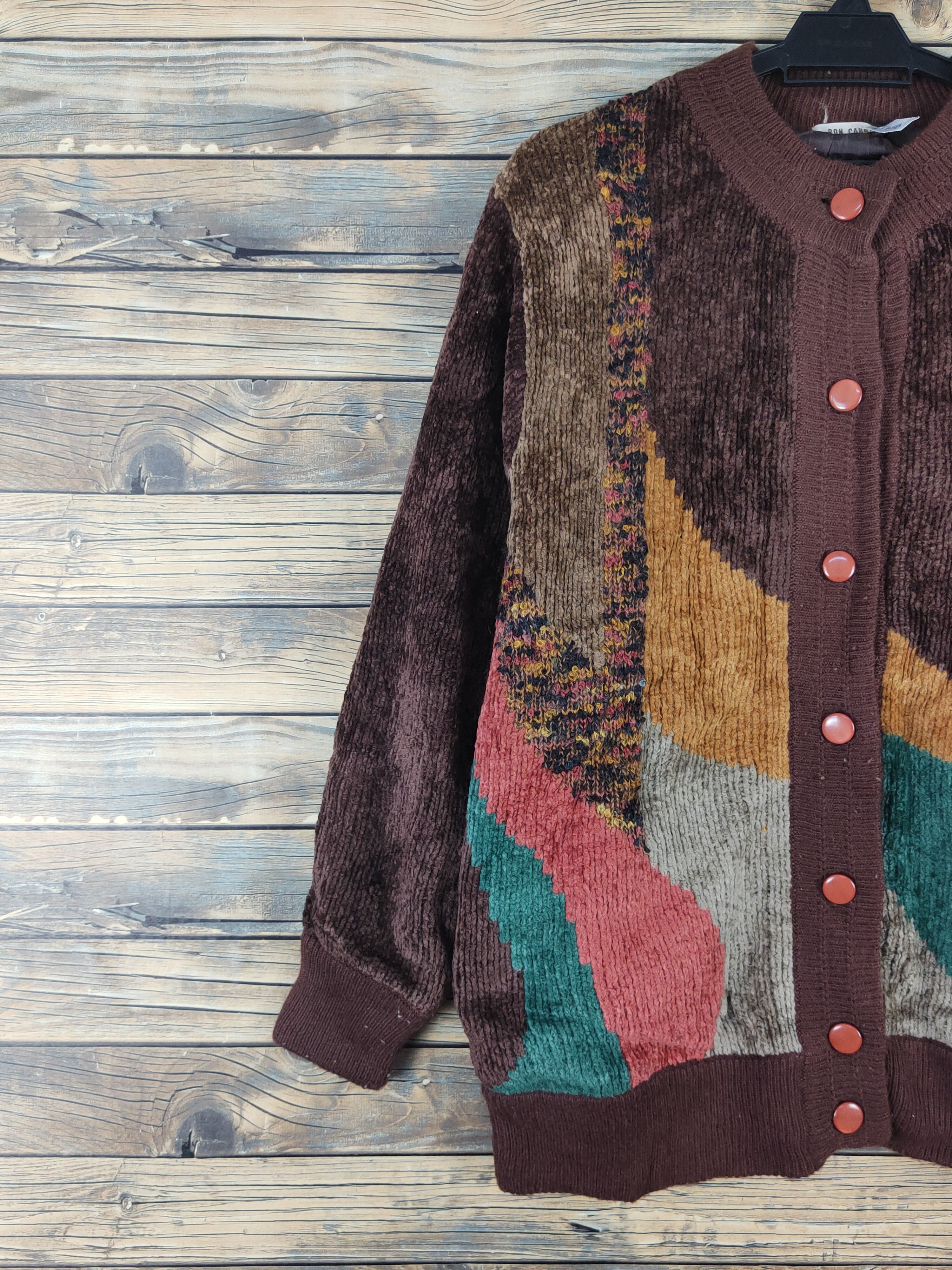 Vintage Bon Carat Dark Brown Knitwear Sweaters #W1668 Size US M / EU 48-50 / 2 - 3 Thumbnail