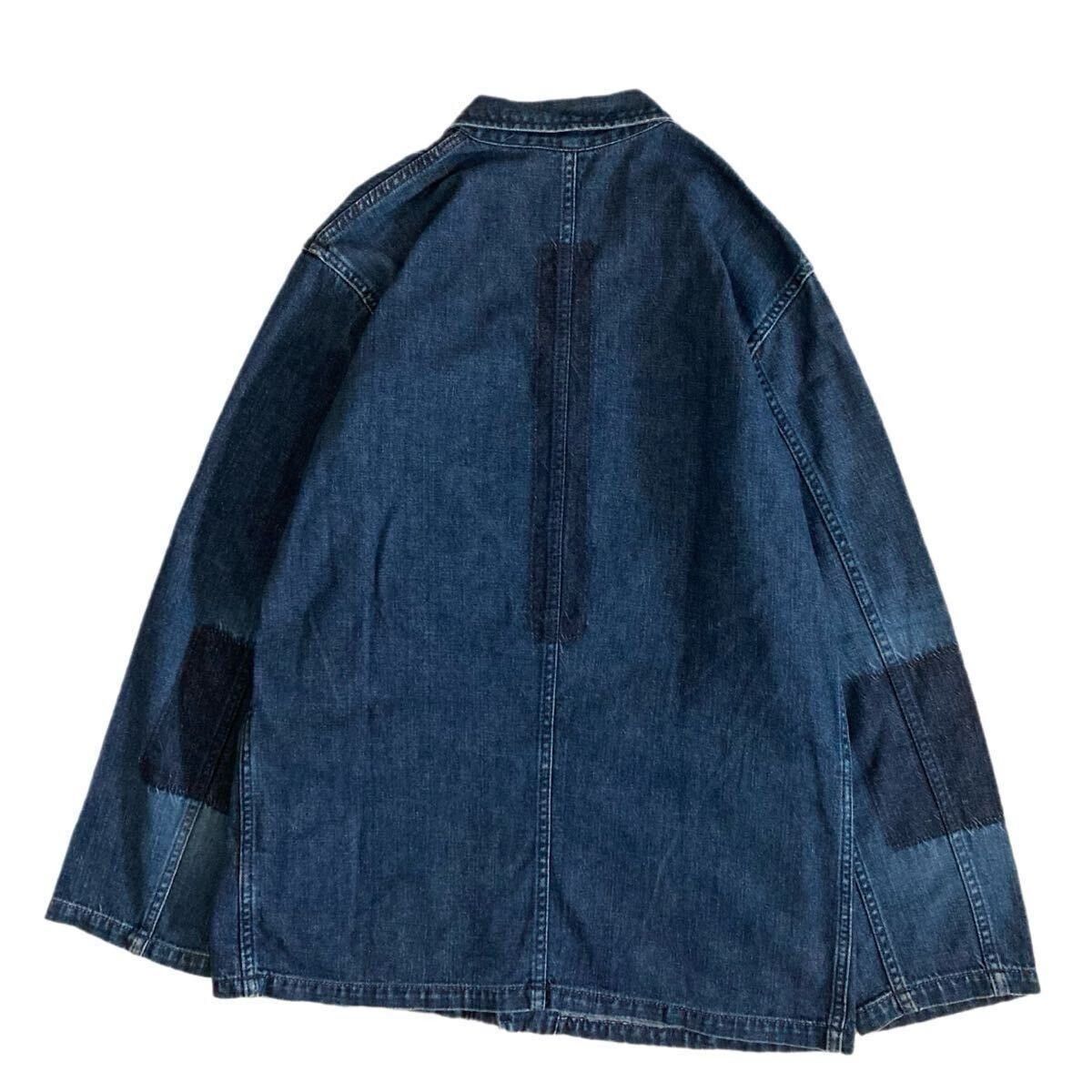 Kapital NO U.S. TARIFF! KAPITAL UNION DENIM WORK SMOCK JACKET COAT Size US M / EU 48-50 / 2 - 7 Thumbnail