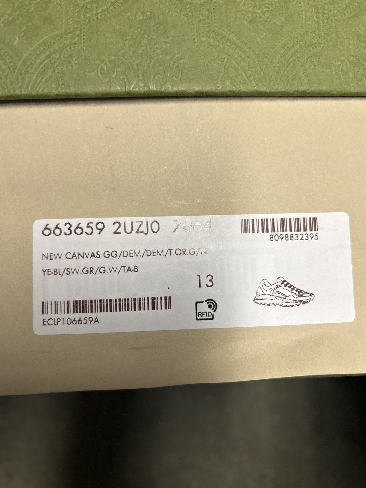 Gucci GUCCI Rhyton GG Leather Canvas Sneaker Size US 13 / EU 46 - 9 Thumbnail
