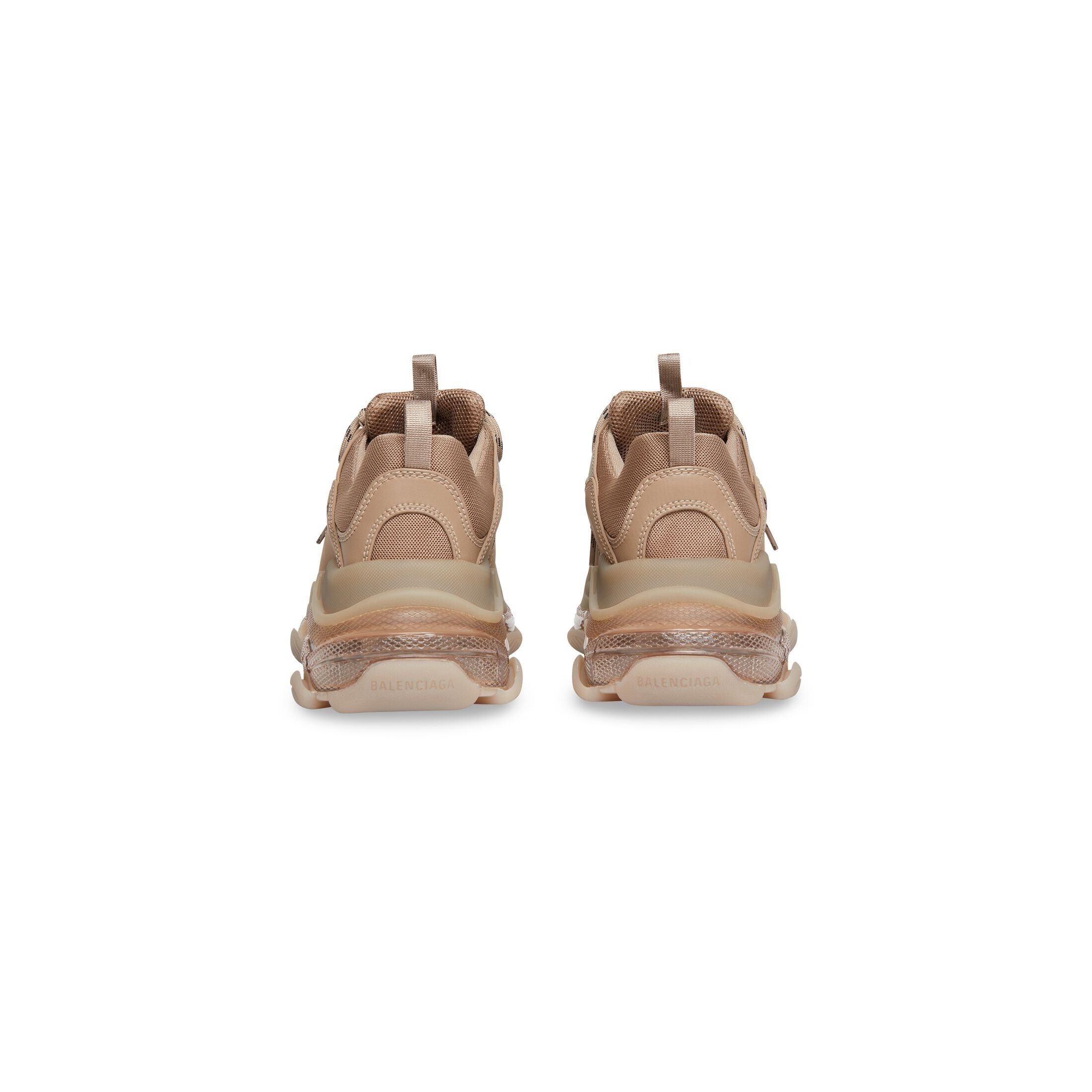 Balenciaga o1mt1gz0924 Triple S Clear Sole Sneaker in Brown Size US 12 / EU 45 - 4 Thumbnail