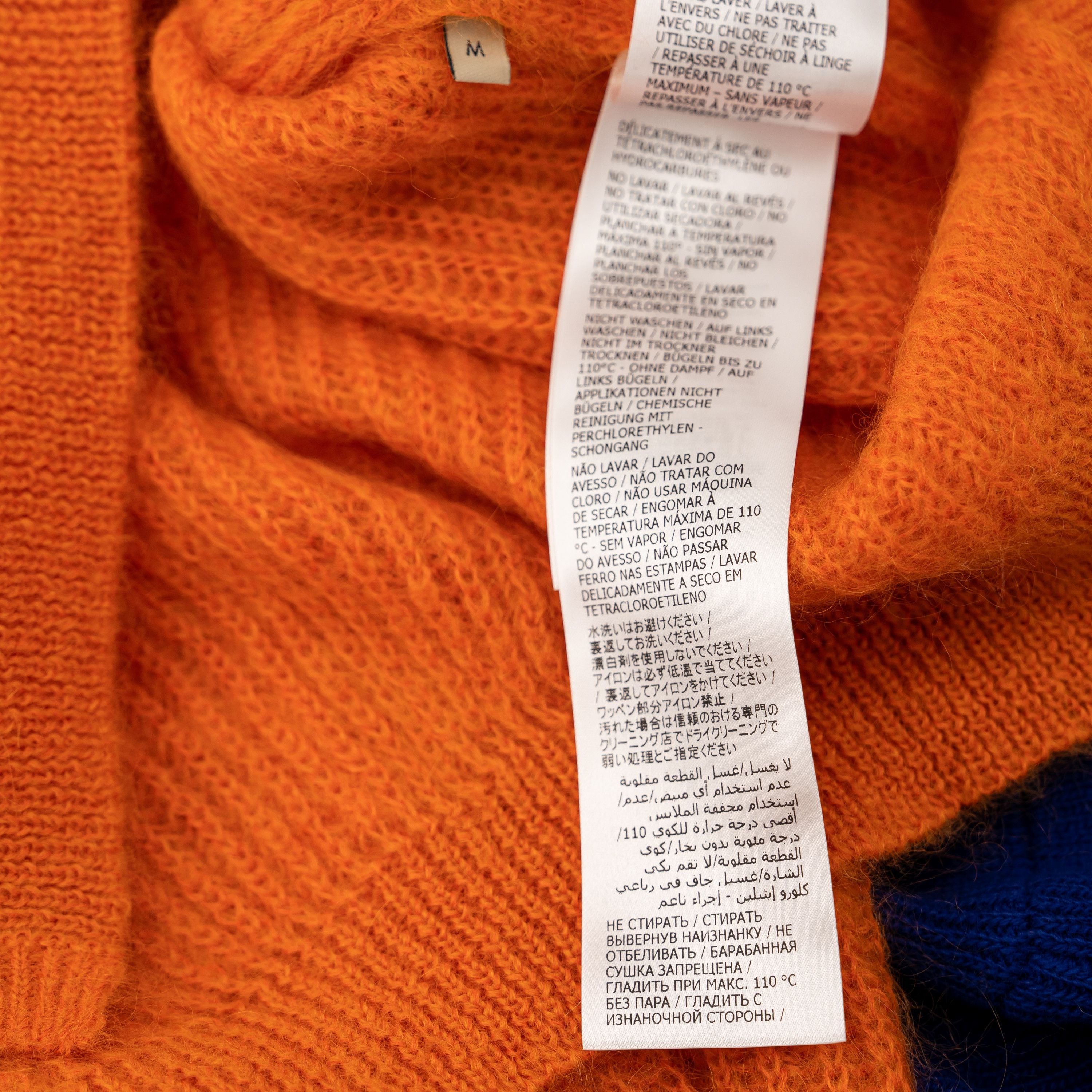 Gucci M Gucci Orange Year of the Rabbit Mohair Sweater Orange Blue Size US M / EU 48-50 / 2 - 12 Thumbnail
