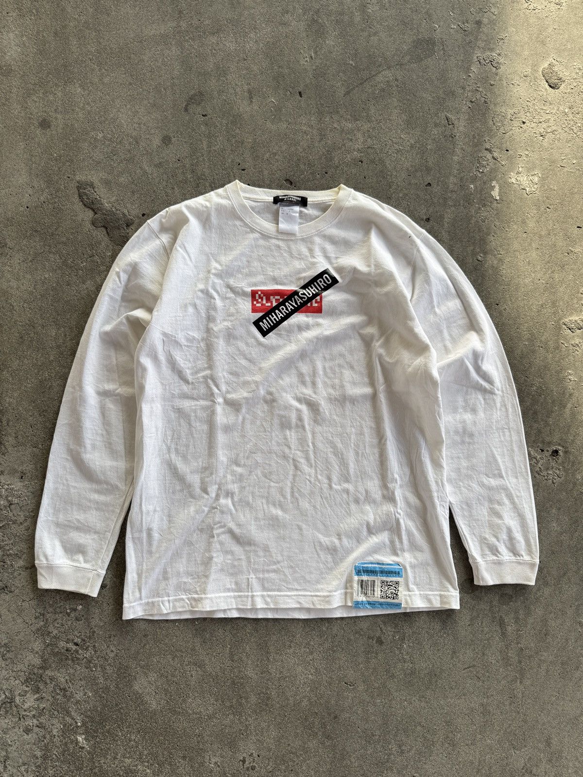 Maison MIHARA YASUHIRO Mihara Yasuhiro Box Logo Fake LS Tshirt Size US L / EU 52-54 / 3 - 1 Thumbnail