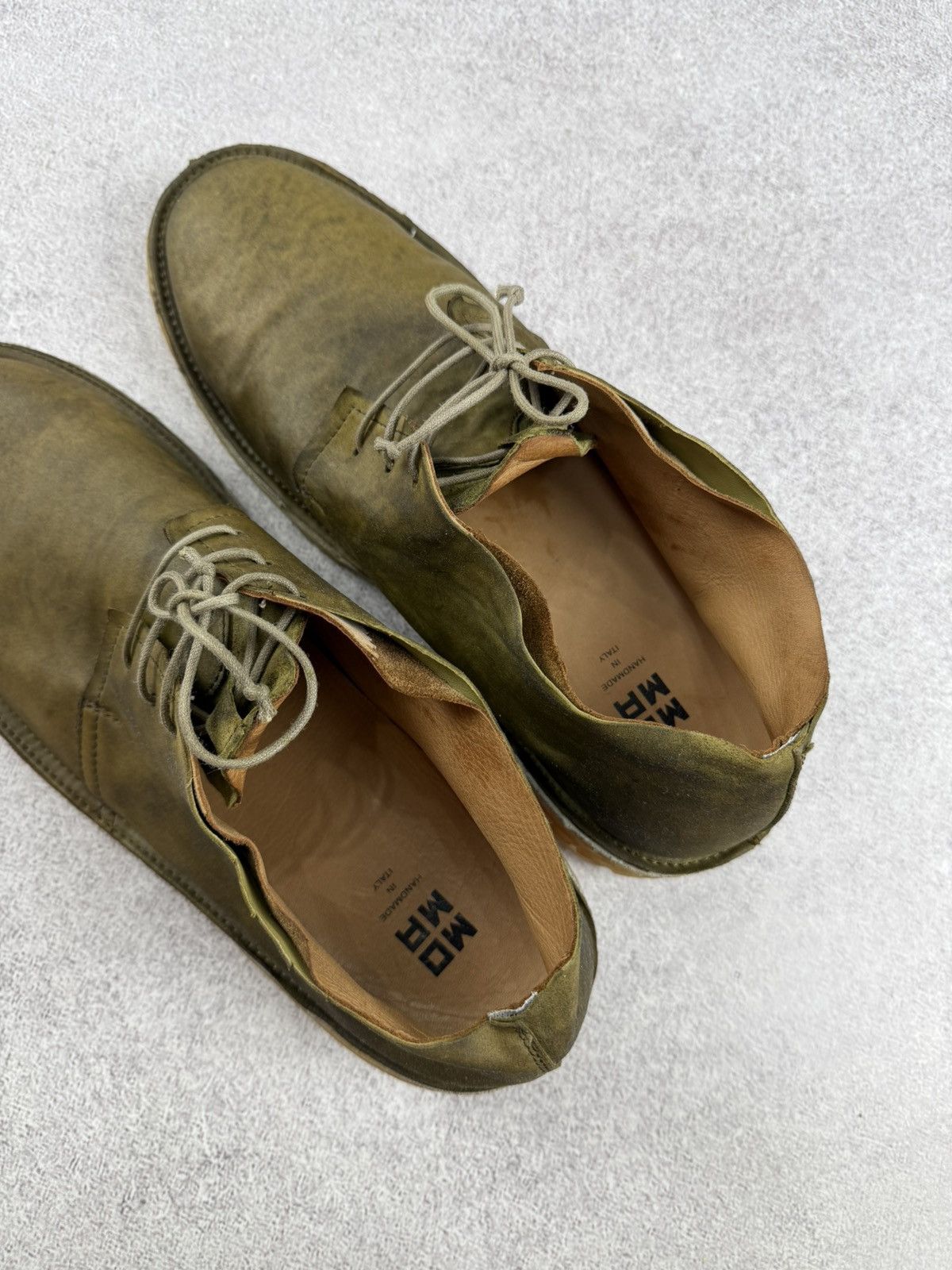 MoMA MoMA Genuine Rubber Leather Shoes Olive Green Size 44-45 Size US 11 / EU 44 - 17 Thumbnail