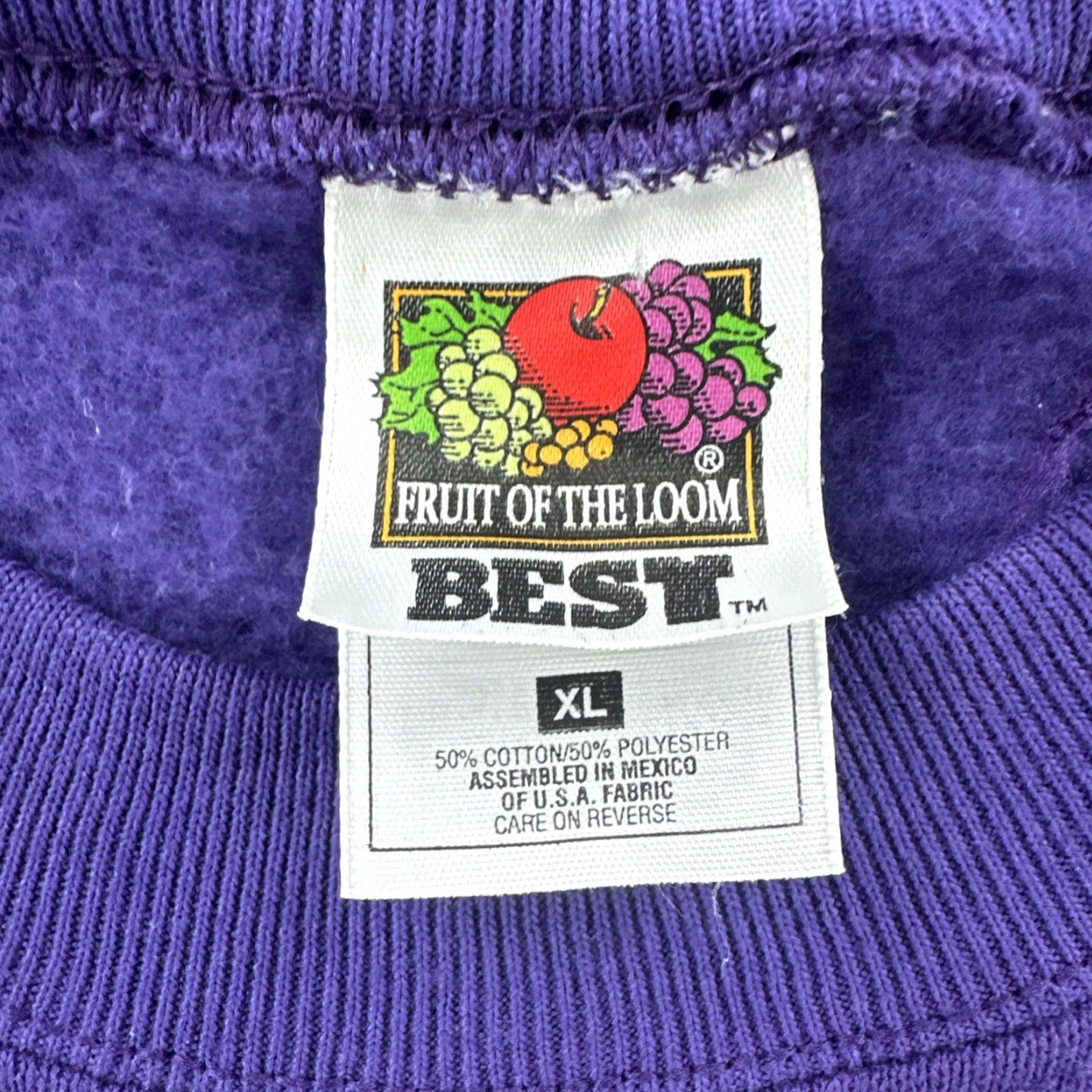 Fruit Of The Loom VINTAGE Fruit of the Loom Mens XL Purple Crew Neck Sweatshirt Los Angeles Lakers 90s Shirt Mens XL Purple 90s Sports LEGO Size US XL / EU 56 / 4 - 7 Thumbnail