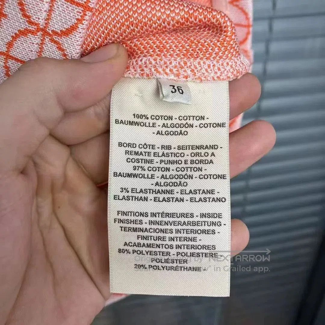 Hermes Hermes Pink Knit Short Sleeve Top. Size US S / EU 44-46 / 1 - 5 Thumbnail