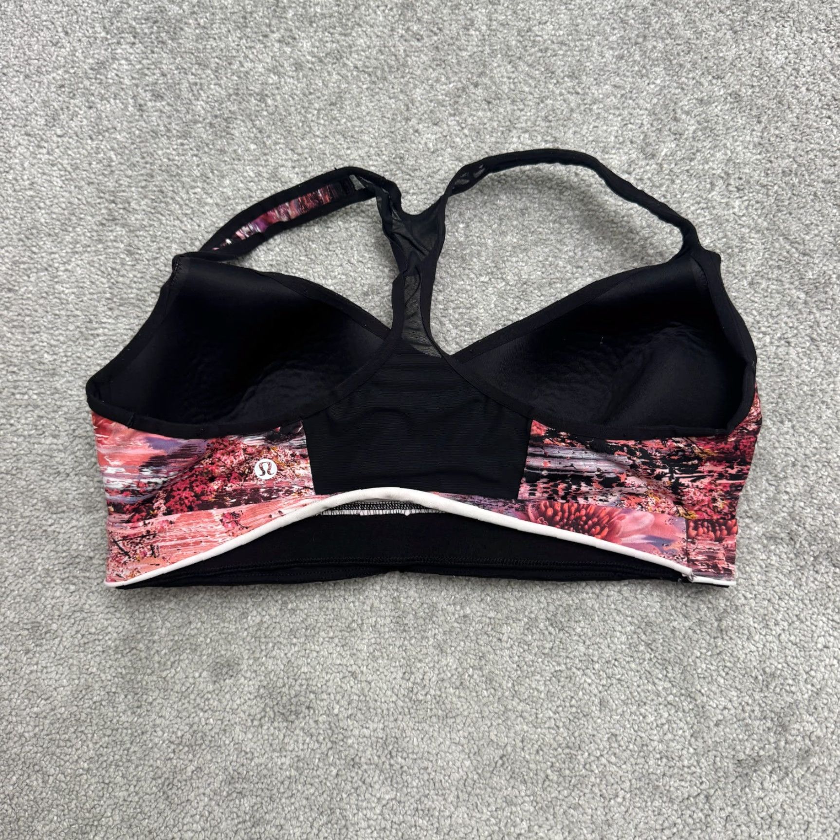 Lululemon Lululemon Energy Blooming Pixie Abstract Padded Sports Bra 8 Racerback Multicolor Breathable Medium Support Womens Size ONE SIZE - 2 Thumbnail