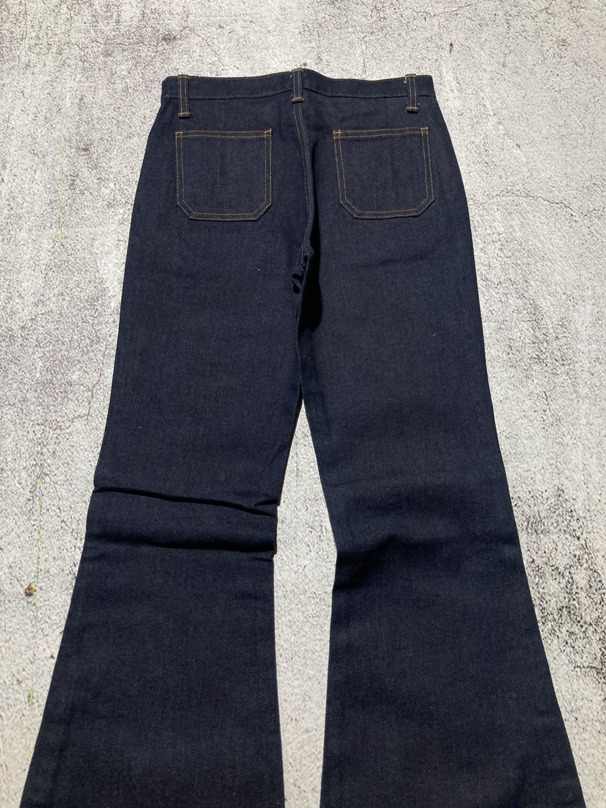 Japanese Brand 2000s Et-Boite Button Raw Denim Bootcut Flared Jeans Lgb Size US 26 / EU 42 - 13 Thumbnail