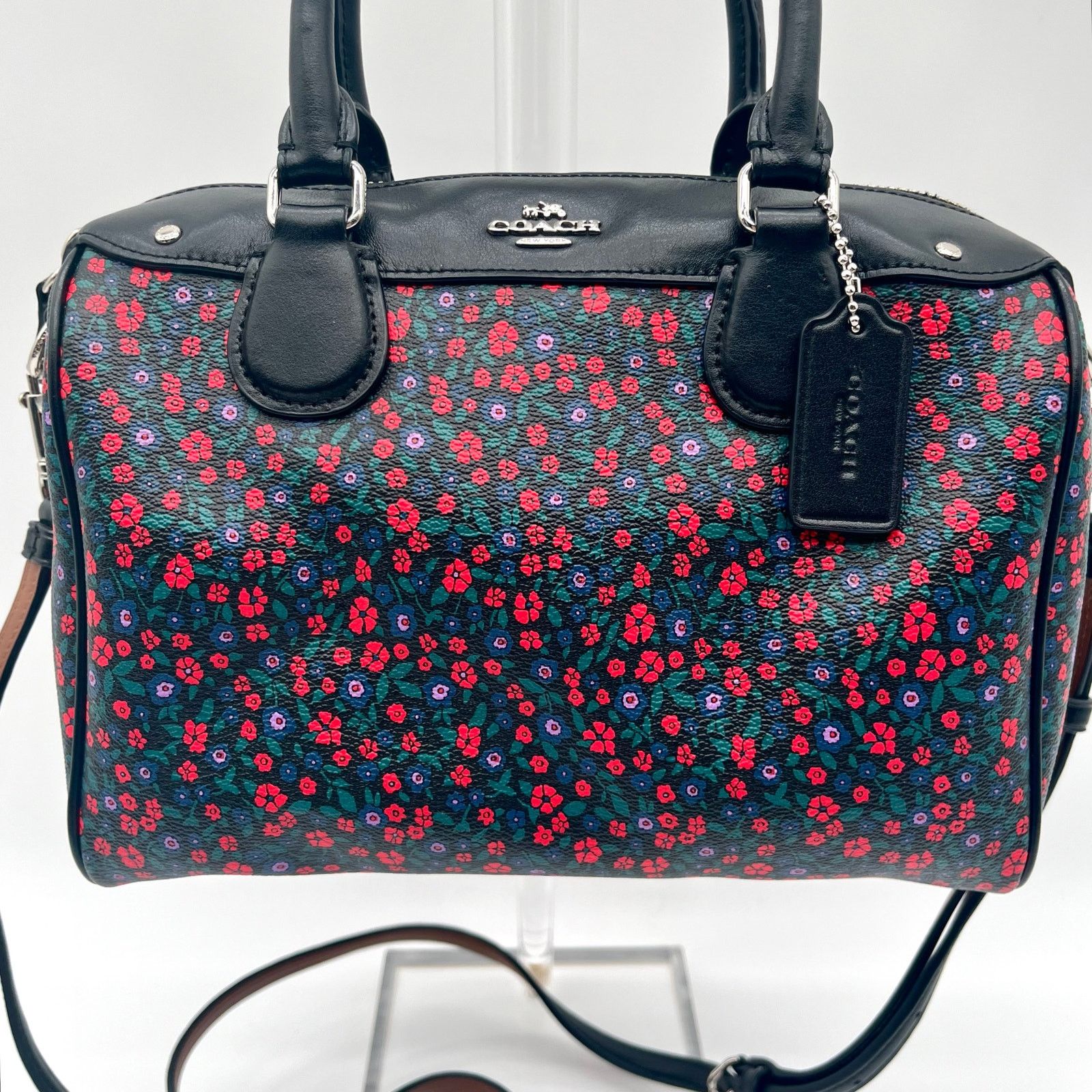 Coach COACH Leather Satchel Mini Bennett Floral Ranch RETAILS $295 Size ONE SIZE - 4 Thumbnail