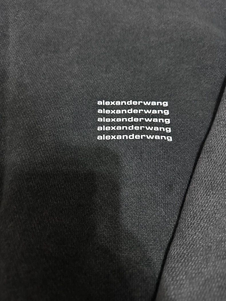 Alexander Wang Alexander Wang Acid Wash High Neck Sweatshirt- Size S / US 4 / IT 40 - 3 Thumbnail