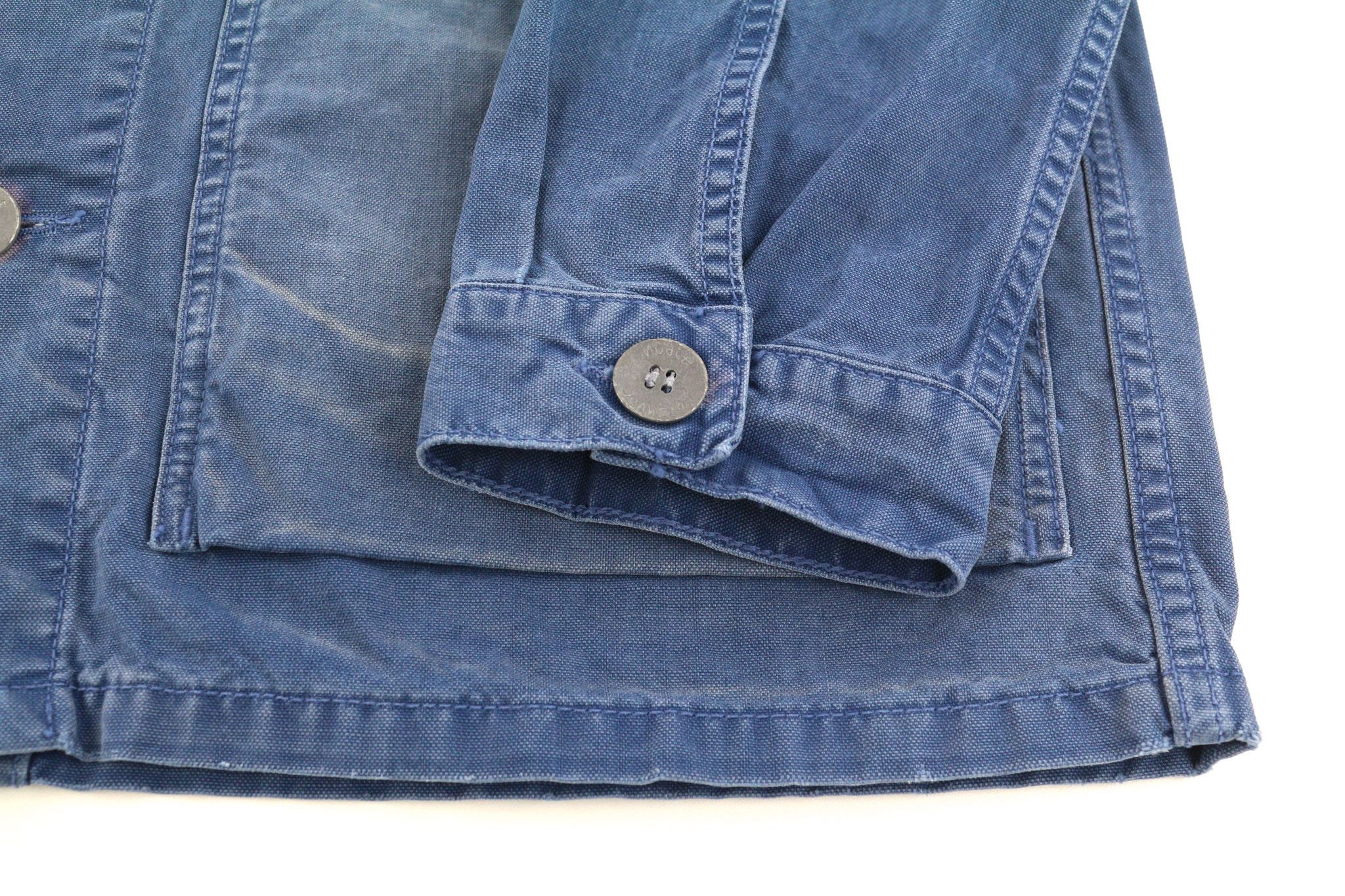 Nudie Jeans PAUL M Worker Polo Pockets Blue Jacket 81961 Size US M / EU 48-50 / 2 - 5 Thumbnail
