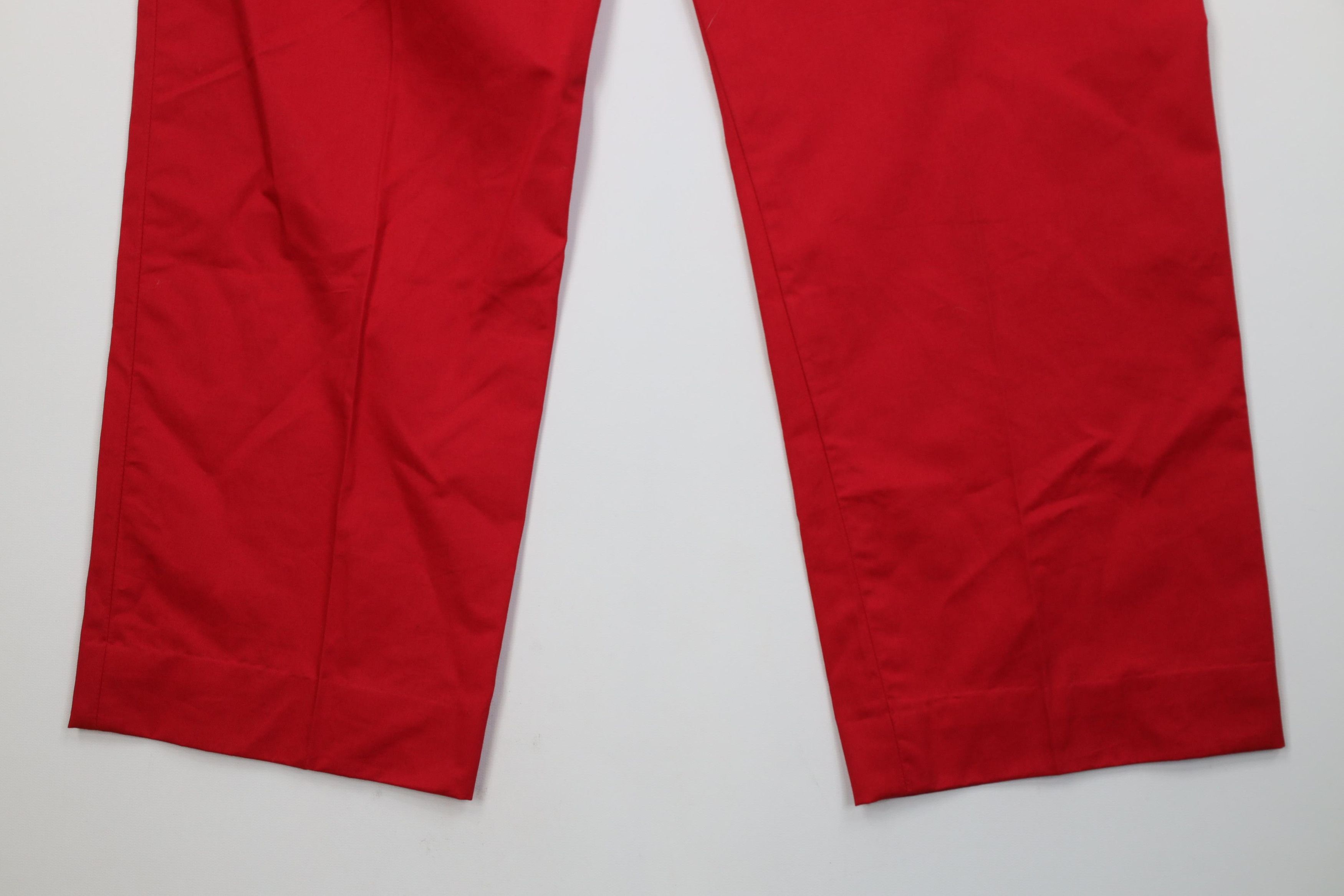 Polo Ralph Lauren Vintage 90s Ralph Lauren Straight Leg Cotton Chino Pants Red Size US 32 / EU 48 - 15 Thumbnail