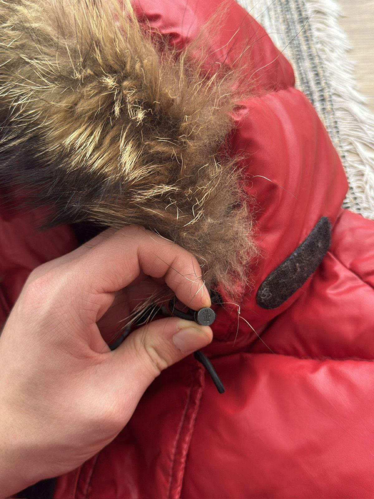 Moncler Moncler Alpin Fur down jacket red woman size 1 Size S / US 4 / IT 40 - 12 Thumbnail