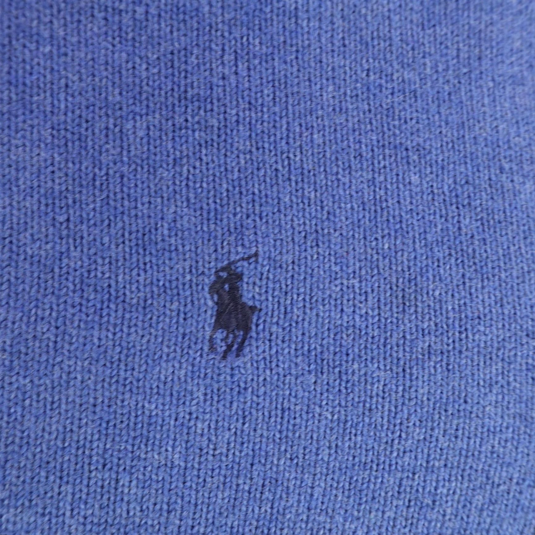Polo Ralph Lauren VINTAGE Polo Ralph Lauren Sweater Men XL Blue Knit Pullover Mock Neck 1/4 Button Pony Logo Casual Size US XL / EU 56 / 4 - 3 Thumbnail