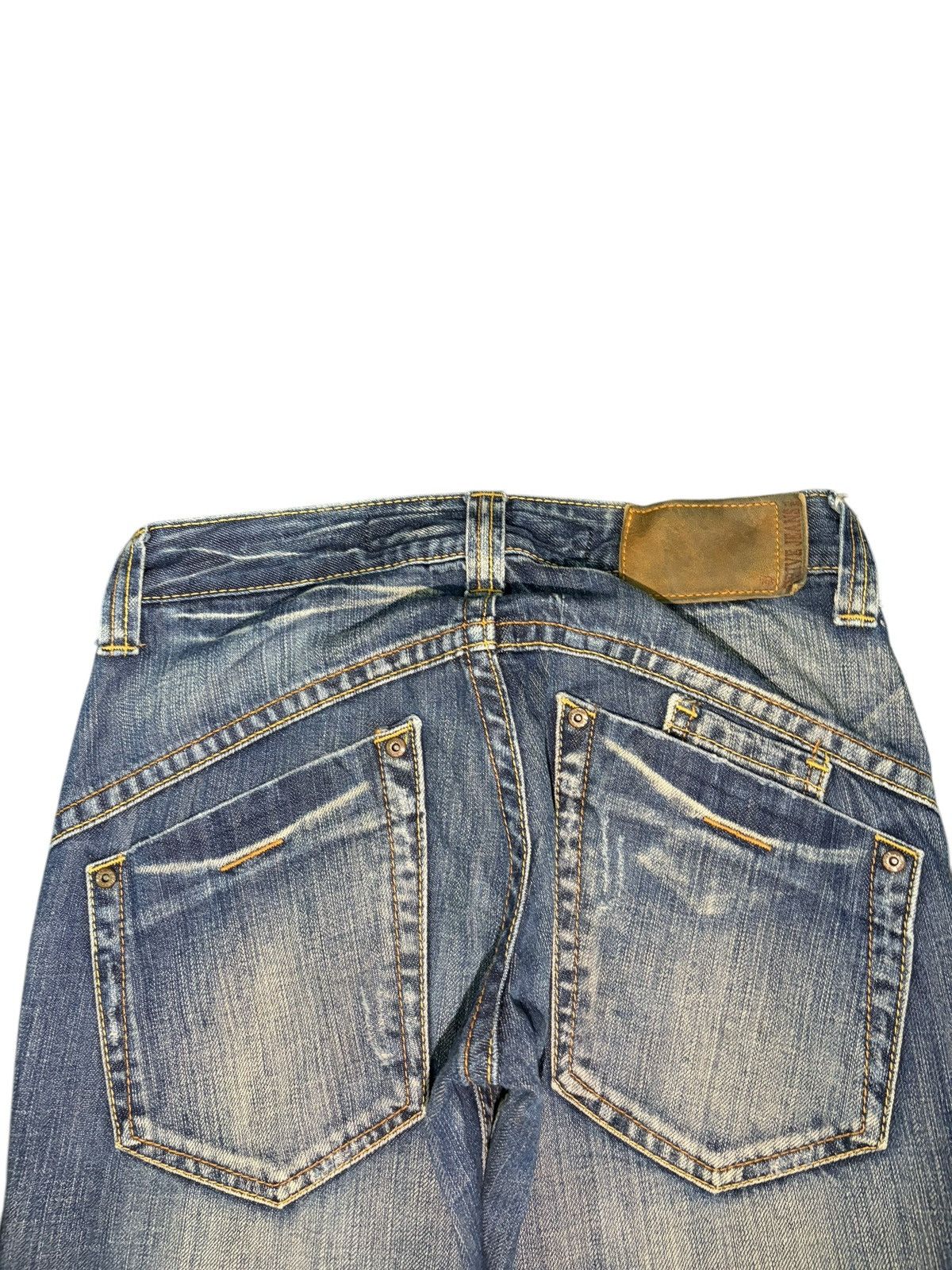 Hysteric Glamour Vintage Japanese Brand Distress Low Rise Flare Jeans Size 26" / US 2 / IT 38 - 4 Thumbnail