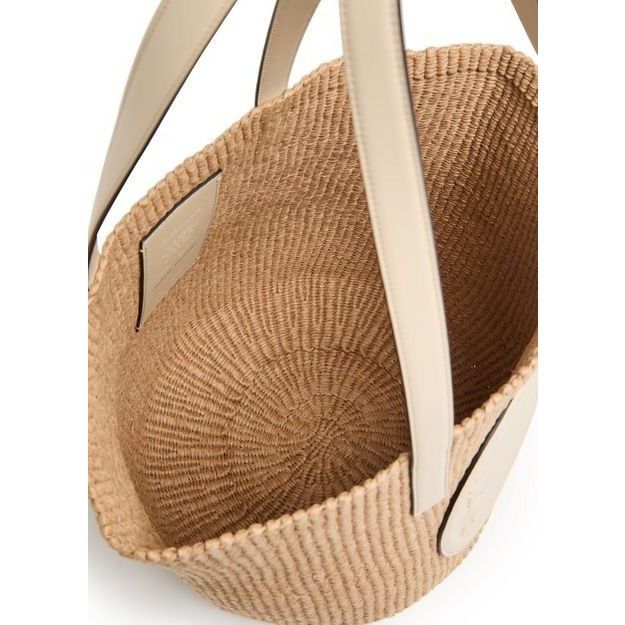 Chloe Chloe Horse Medal Deep Ivory Raffia-Effect Basket Shoulder B Size ONE SIZE - 4 Thumbnail