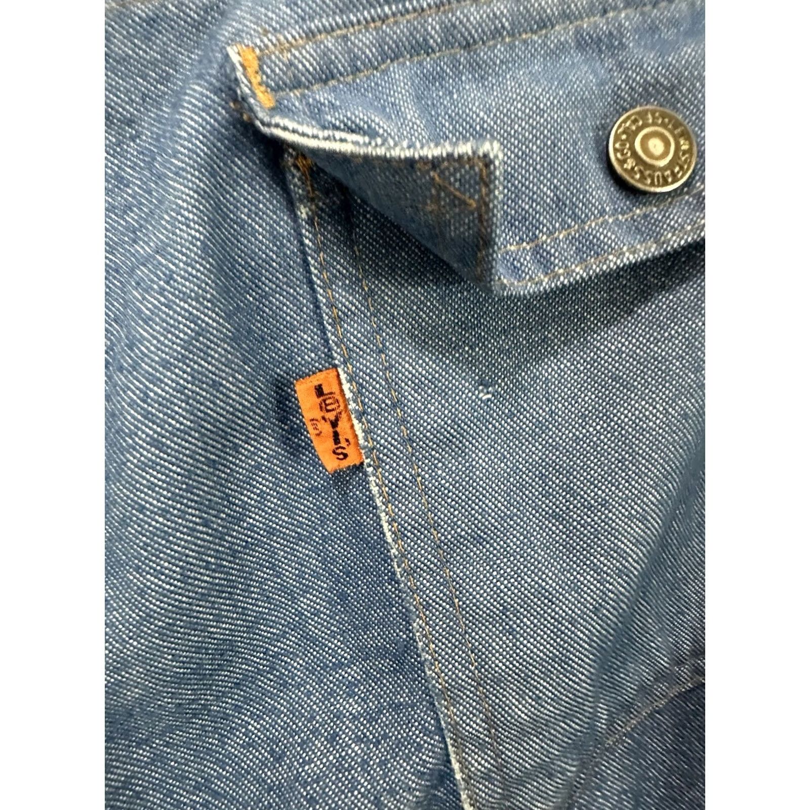 Levi's VTG 70s Levi's Men's Bush Pockets Orange Tab Bell Bottoms Flare Pants Size 30 Size US 30 / EU 46 - 3 Thumbnail