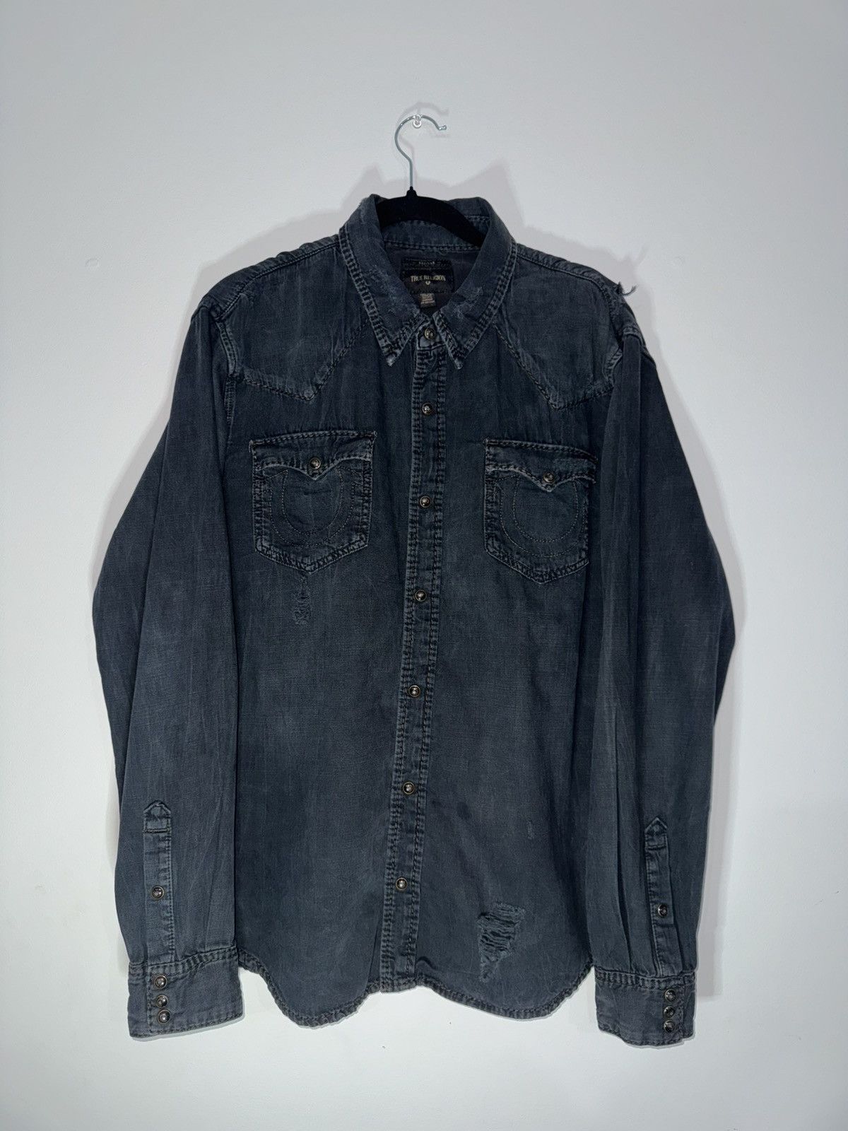 True Religion True Religion Denim Shirt Size US XXL / EU 58 / 5 - 1 Thumbnail