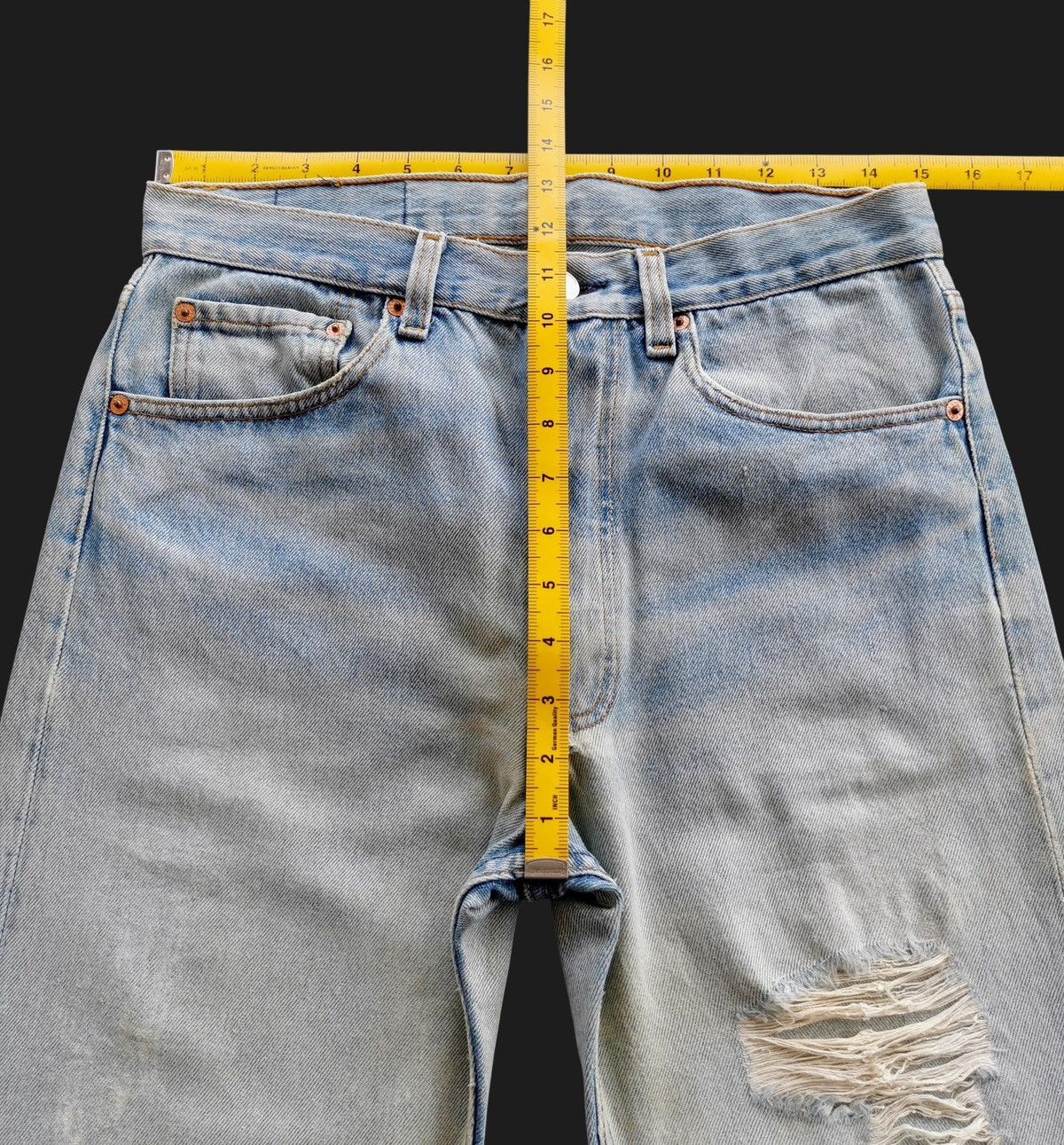 Levi's Size 30x30.5 Levis Vintage 90s Distressed Jeans Size US 30 / EU 46 - 10 Thumbnail