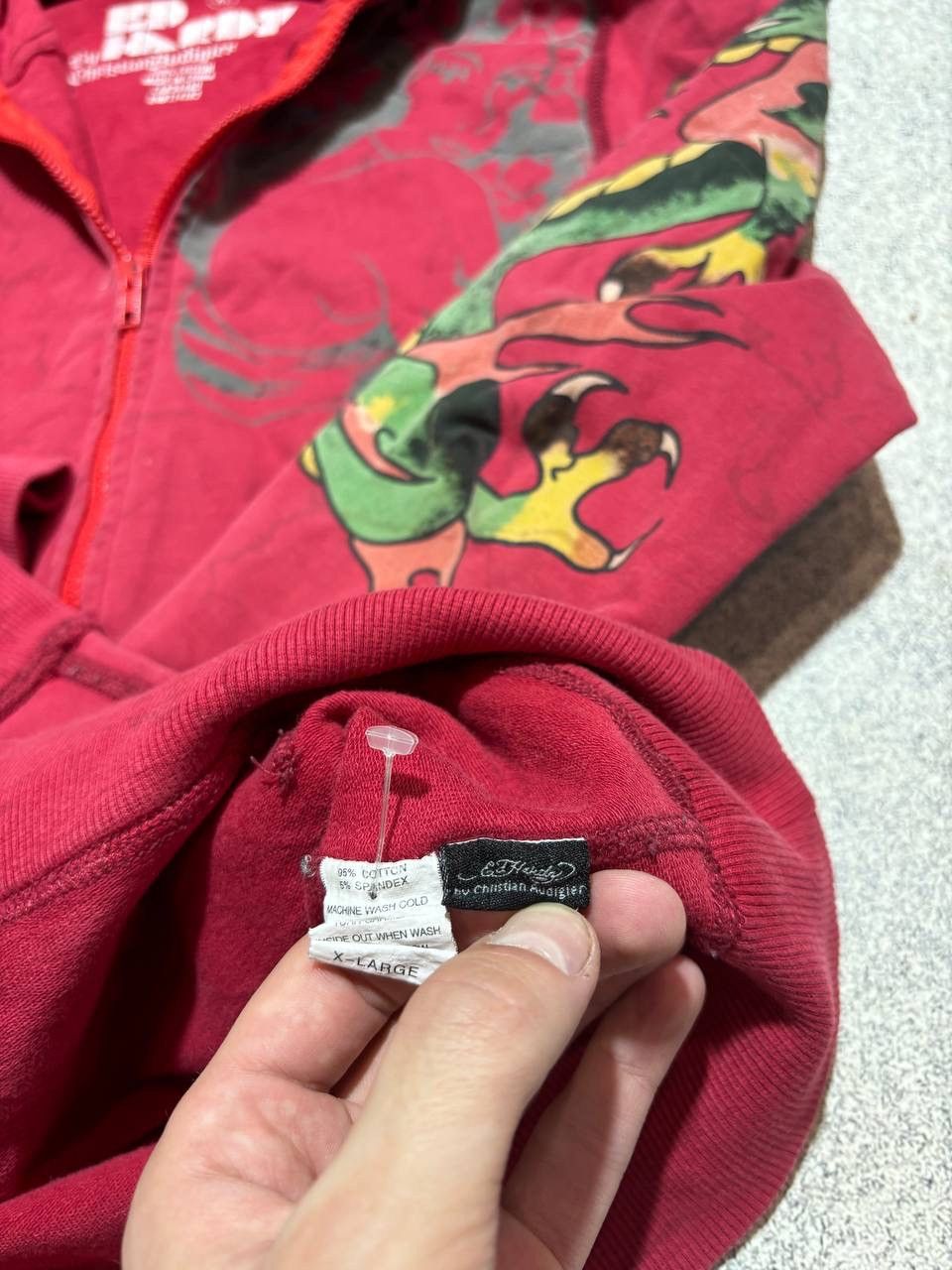 Ed Hardy Ed Hardy Streatwear Vintage Zip Hoodie Y2K Size XL / US 12-14 / IT 48-50 - 8 Thumbnail