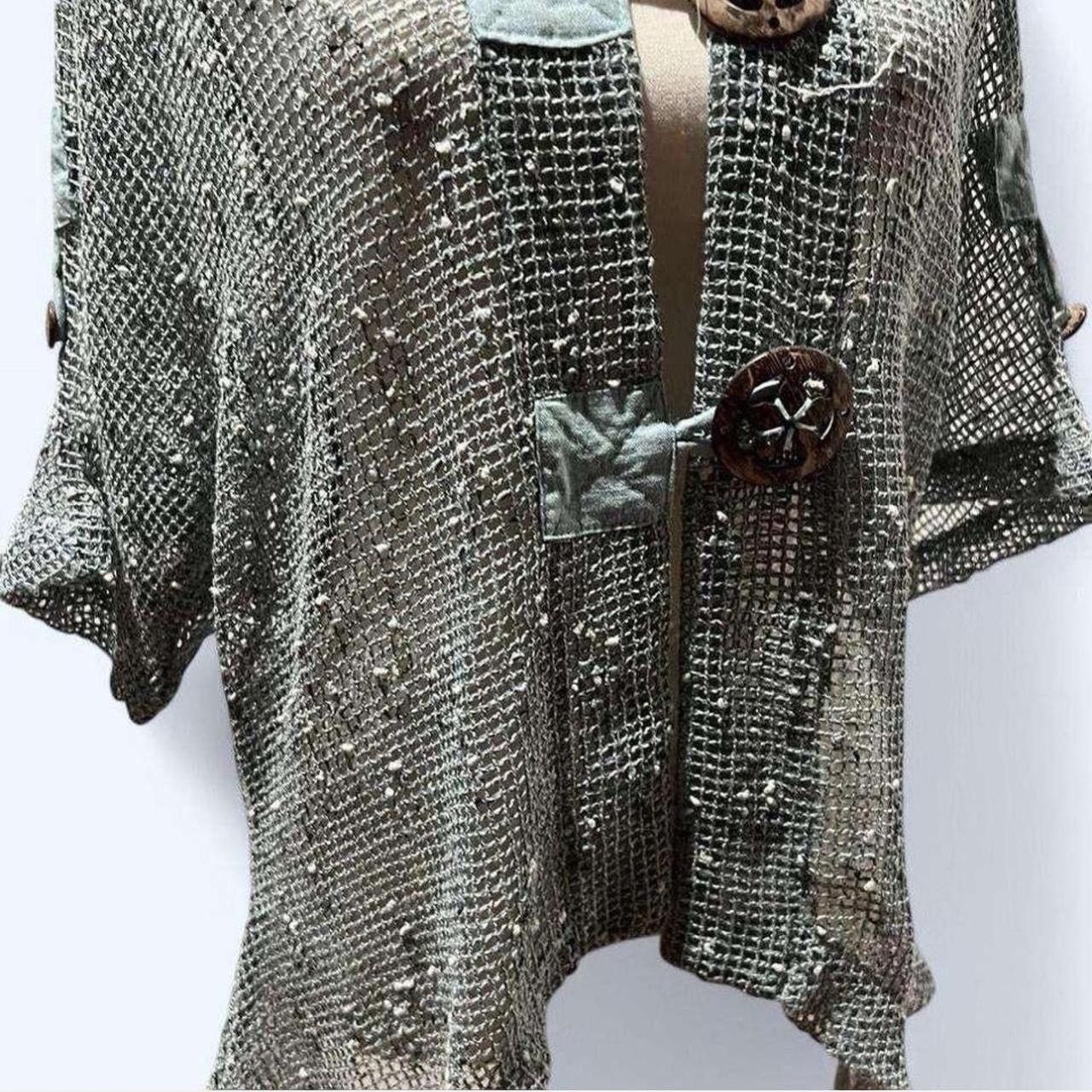 Vintage Vintage 70’s mesh cardigan Size L / US 10 / IT 46 - 3 Thumbnail