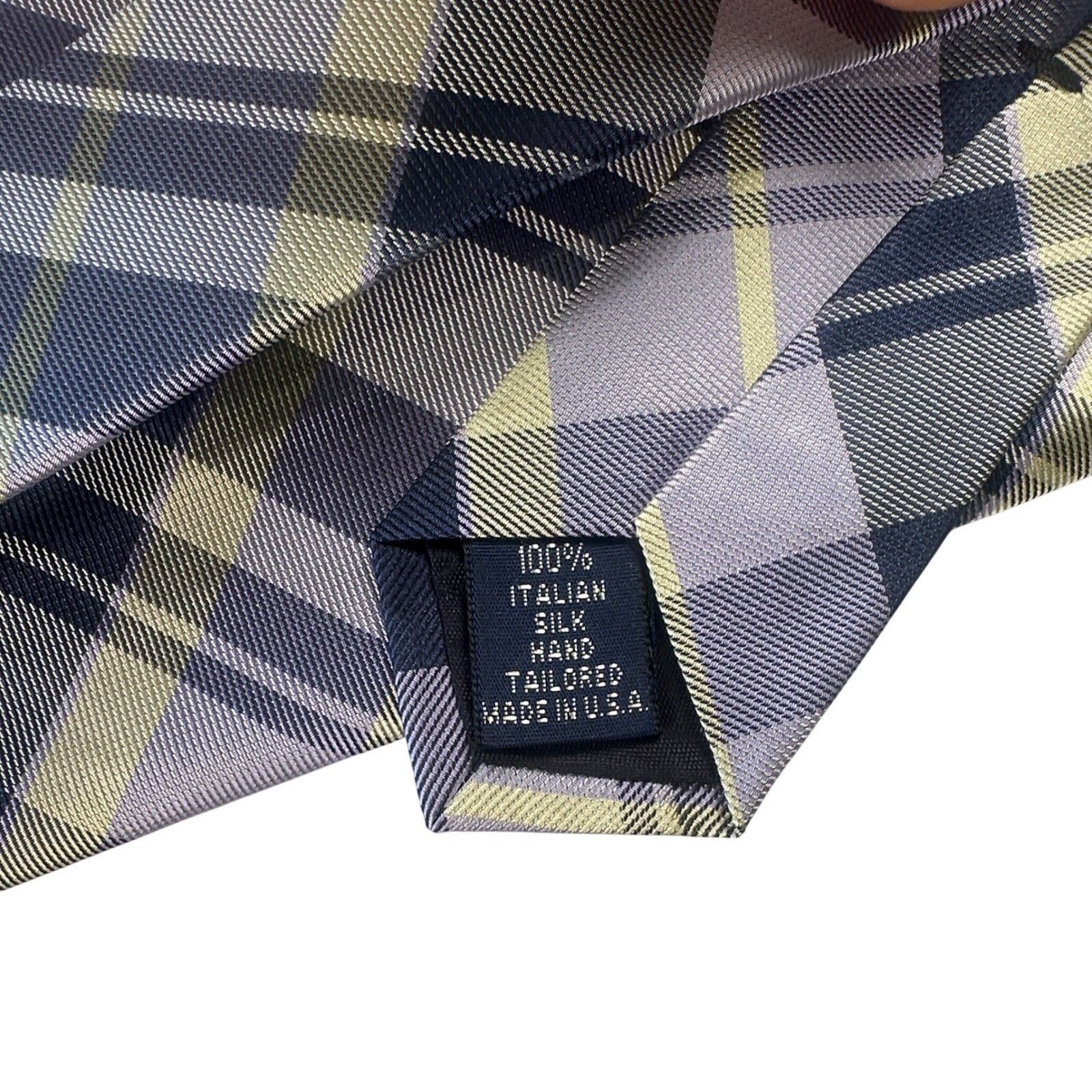 Paul Frederick Paul Frederick Plaid 100% Italian Silk Tie Made in USA NWT Size ONE SIZE - 5 Thumbnail