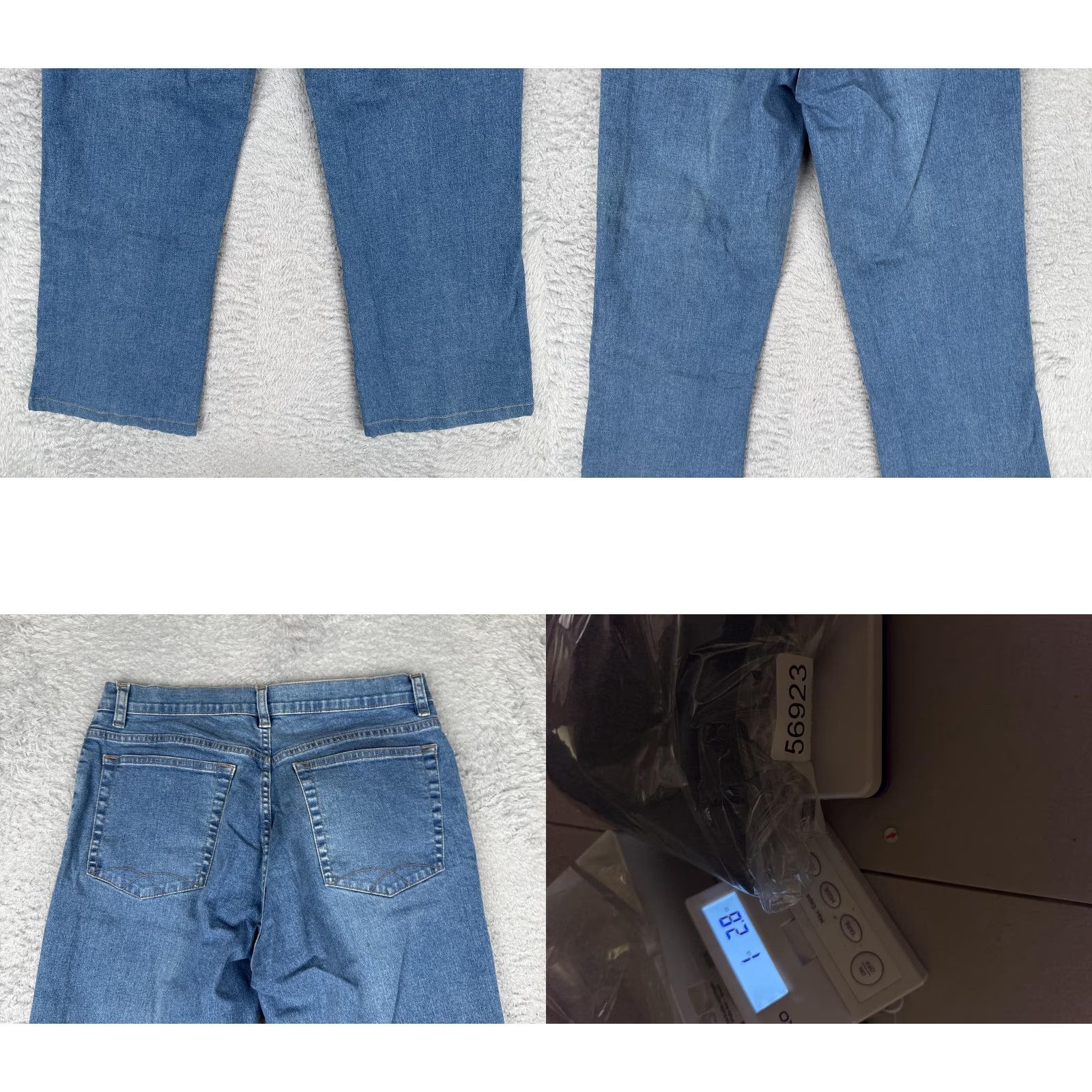 Vintage Havenbleu Jeans Womens 10 Straight Mid Rise Blue Floral Beaded Embroidered Sequin 5-Pocket Denim Cotton Blend 30x26 Size 32" / US 10 / IT 46 - 10 Thumbnail