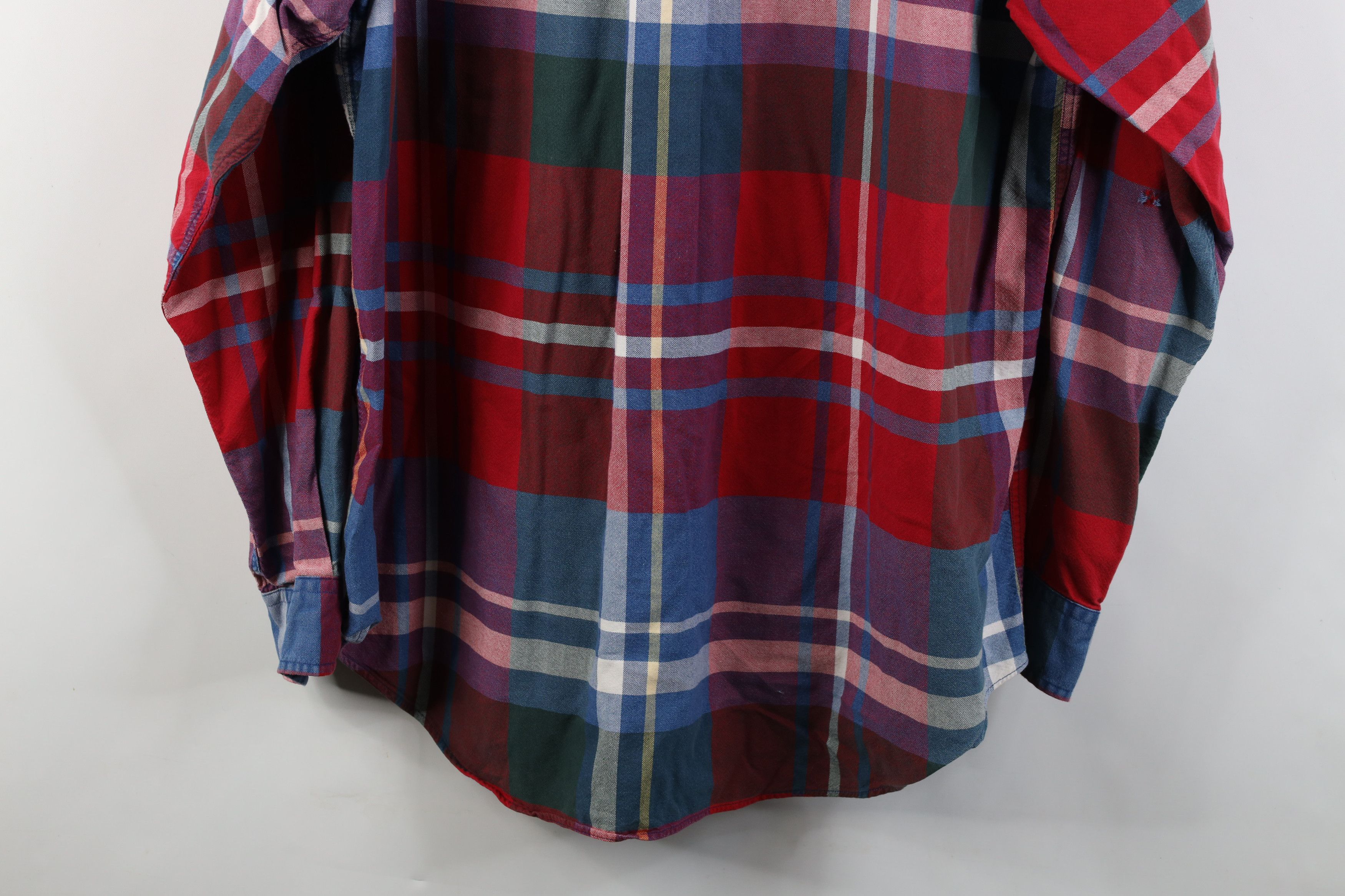 Nautica Vintage 90s Nautica Collar Button Down Shirt Plaid Cotton Size US L / EU 52-54 / 3 - 13 Thumbnail