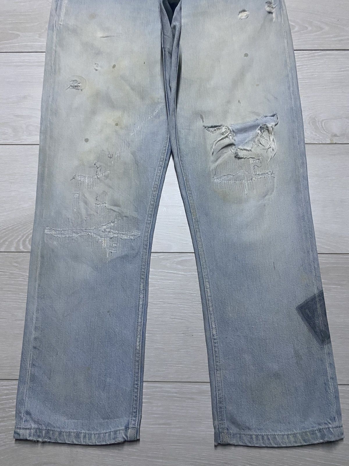 Japanese Brand Vintage Ego Tripping Light Wash Money Money Print Jeans Size US 30 / EU 46 - 5 Thumbnail