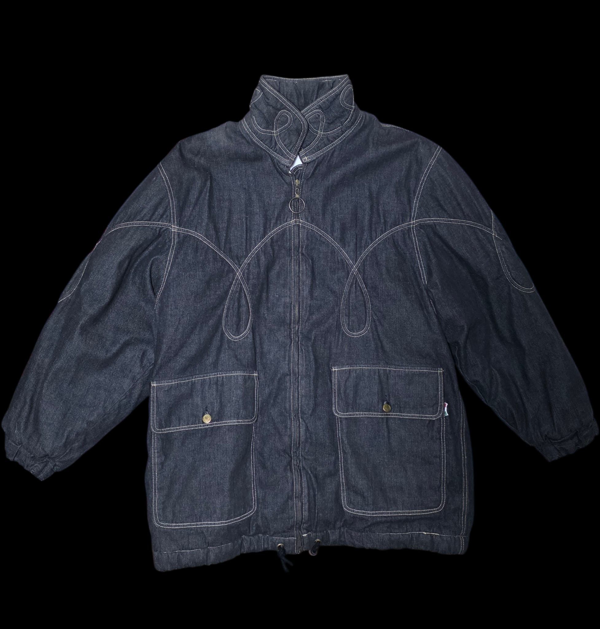 Moschino Vintage Moschino Denim Puffer Jacket – 1990s Size S / US 4 / IT 40 - 3 Thumbnail