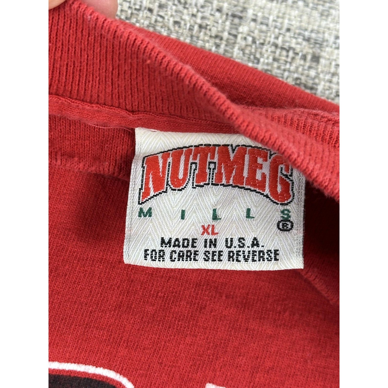 Nutmeg Vintage San Francisco 49ers Shirt XL Red Nutmeg Mills USA Size US XL / EU 56 / 4 - 10 Thumbnail