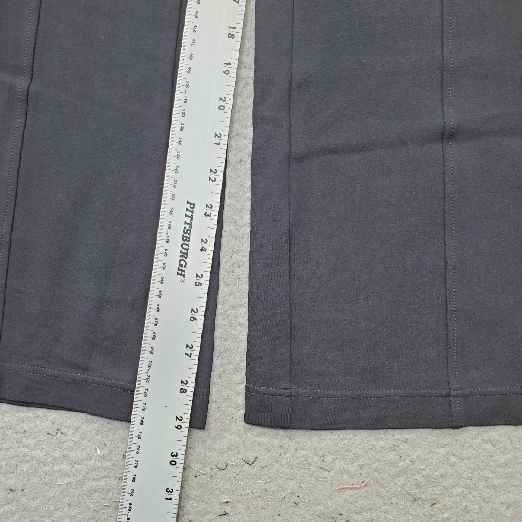 Calvin Klein Calvin Klein Ankle Pants Womens Size L Black Rayon Stretch Bootcut Comfort Waist Regular Inseam 29" Size 36" / US 14 / IT 50 - 4 Thumbnail